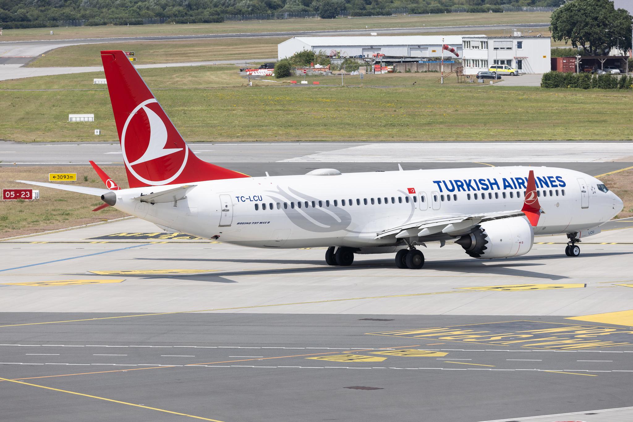 Hamburg Airport: Turkish Airlines (TK / THY) |  Boeing 737 MAX 8 B38M | TC-LCU | MSN 60068