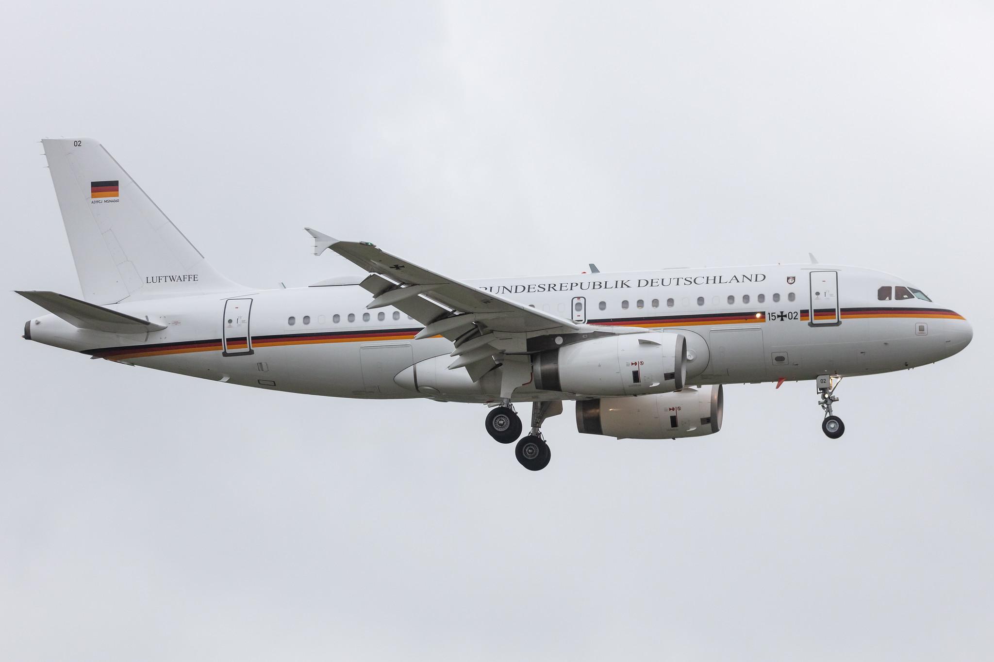 Fliegerhorst Hohn: German Air Force (/ GAF) | Airbus A319-133(CJ) A319 | 15+02 | MSN 4060