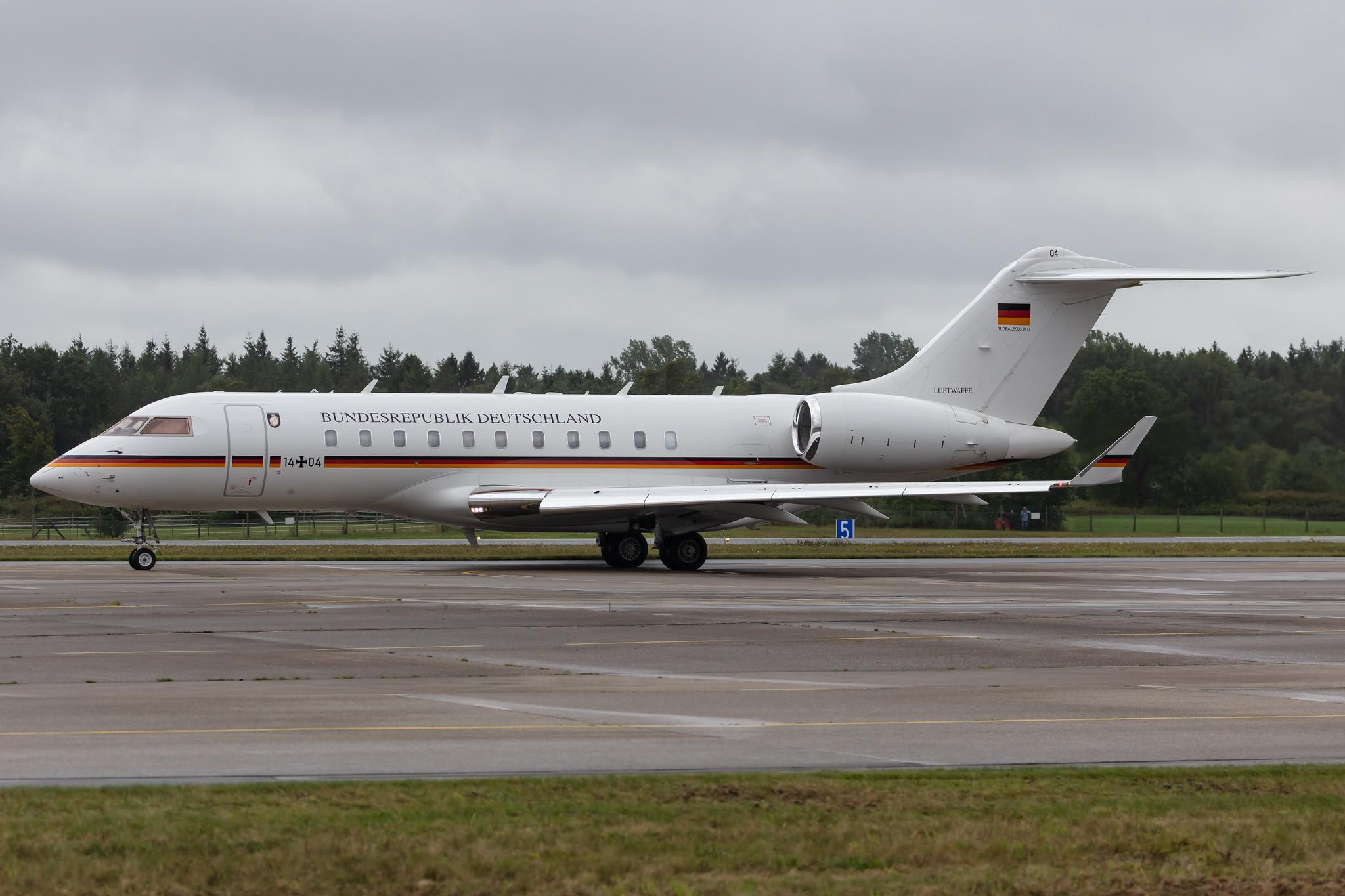 Fliegerhorst Hohn: German Air Force (/ GAF) | Bombardier BD-700-1A11 Global 5000 GLEX | 14+04 | MSN 9417