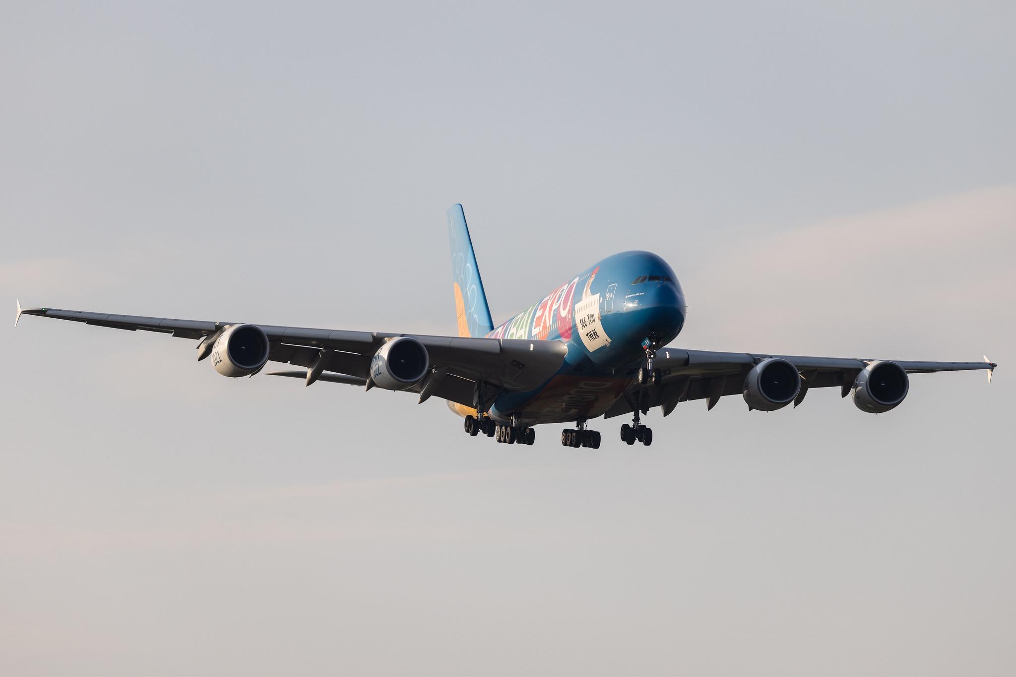 Hamburg Airport: Emirates (EK / UAE) | Livery: Dubai Expo Livery | Airbus A380-861 A388 | A6-EES | MSN 140