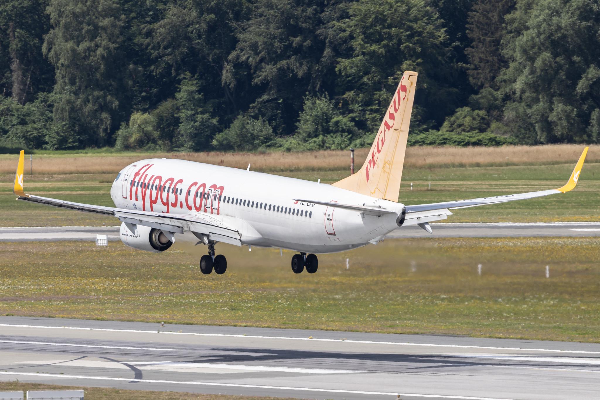 Hamburg Airport: Pegasus (PC / PGT) | Operator: Pegasus Airlines |  Boeing 737-82R B738 | TC-CPD | MSN 40726