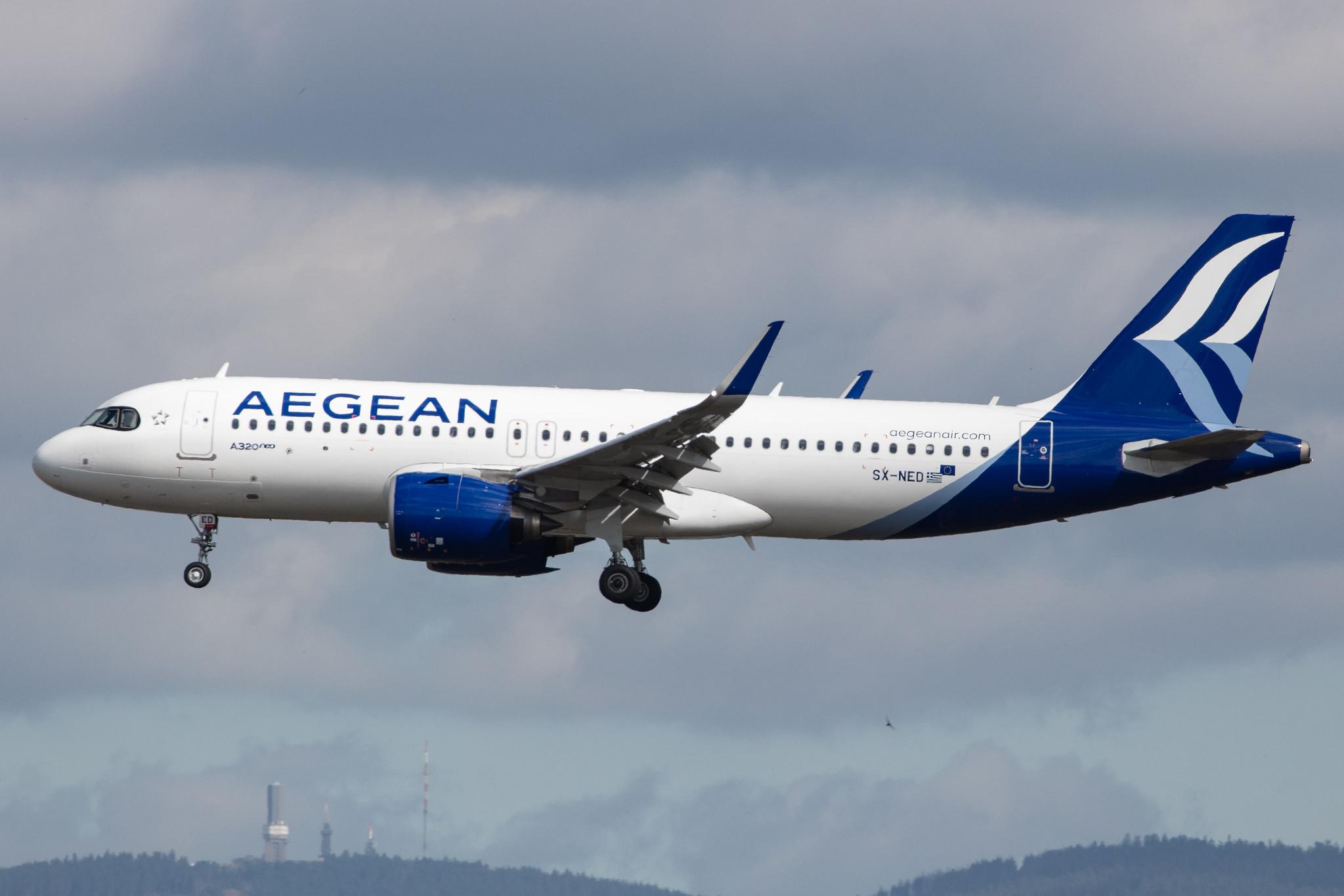 Frankfurt Airport: Aegean Airlines (A3 / AEE) |  Airbus A320-271N A20N | SX-NED | MSN 10047