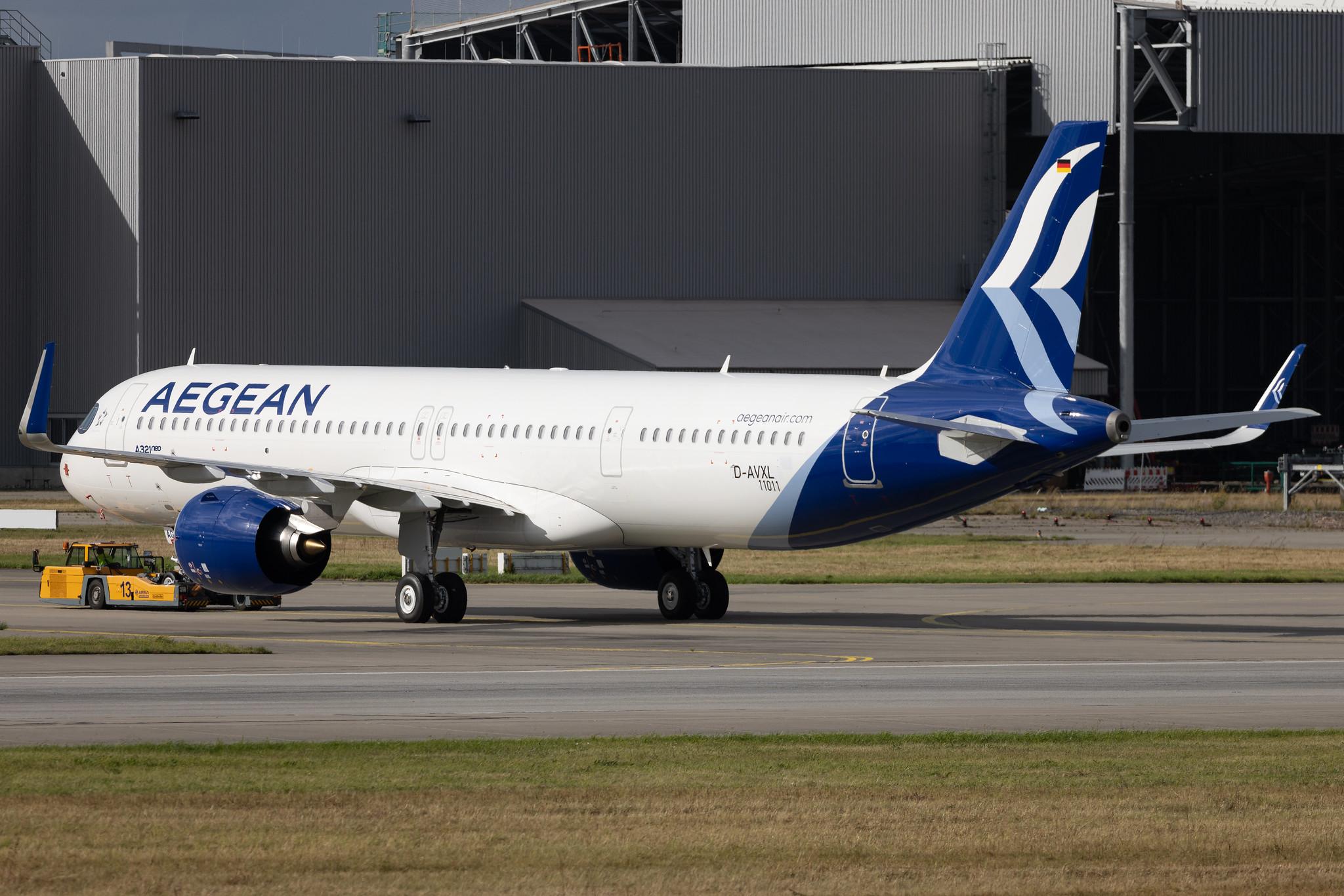 Hamburg Finkenwerder: Aegean Airlines (A3 / AEE) | Airbus A321-271NX A21N | D-AVXL | SX-NAG | MSN 11011