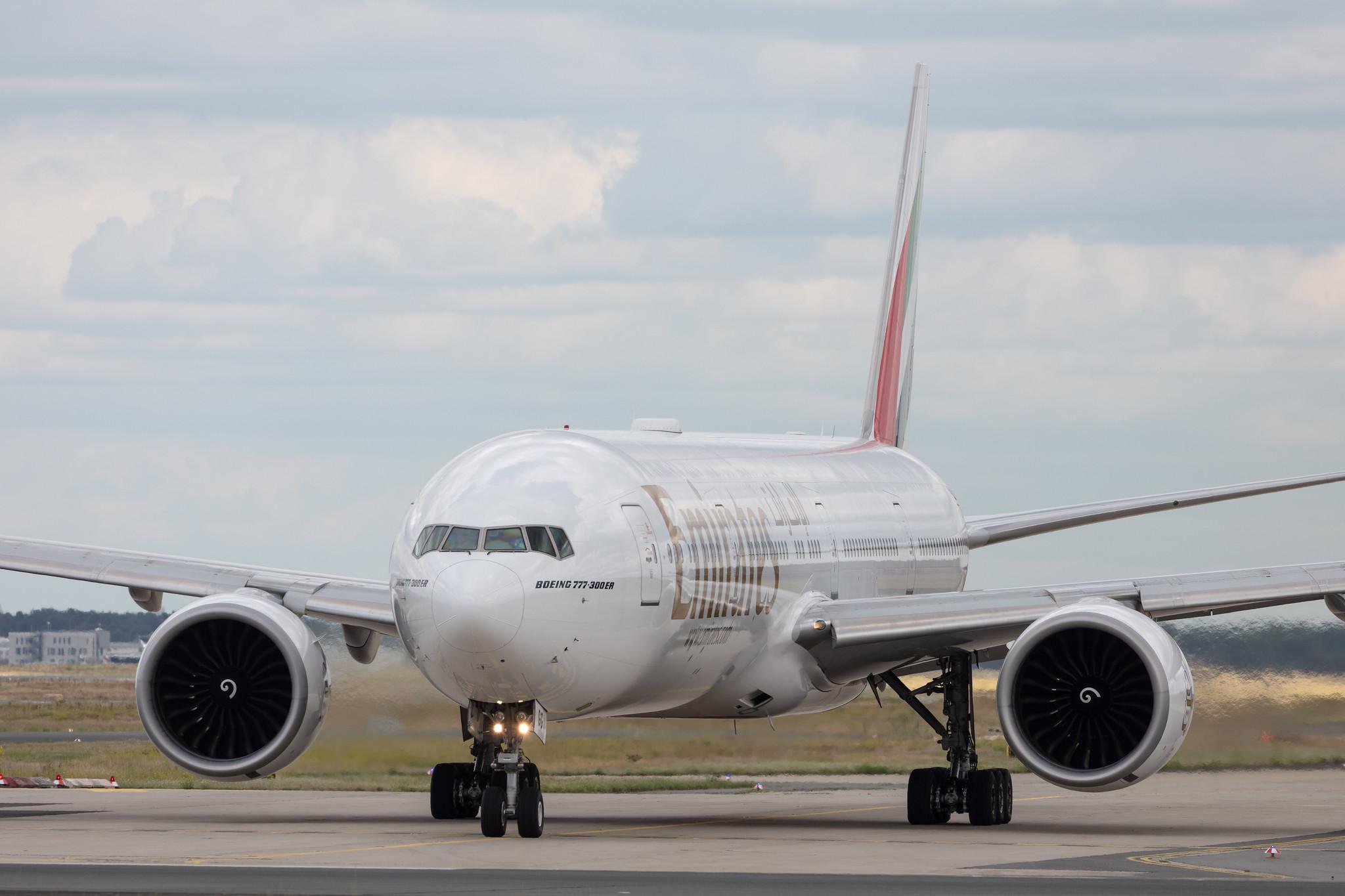 Frankfurt Airport: Emirates (EK / UAE) |  Boeing 777-31H(ER) B77W | A6-EGG | MSN 41070