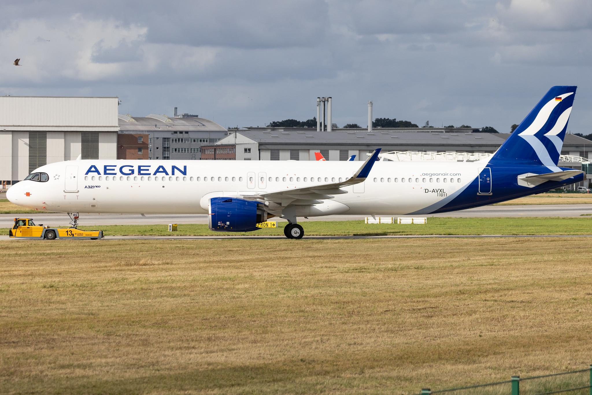 Hamburg Finkenwerder: Aegean Airlines (A3 / AEE) | Airbus A321-271NX A21N | D-AVXL | SX-NAG | MSN 11011