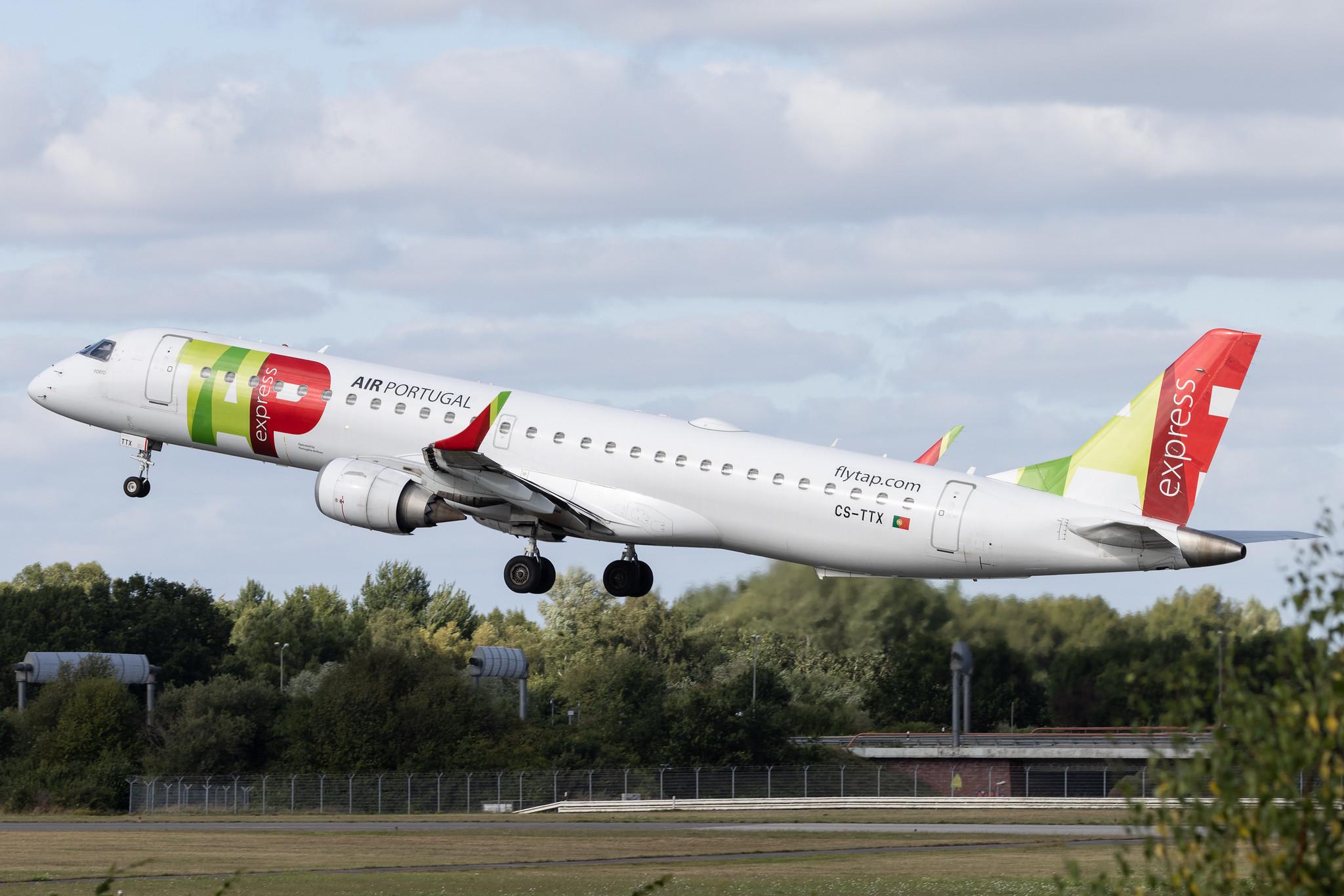 Hamburg Airport: TAP Express (TP / TAP) | Operator: Portugalia Airlines |  Embraer E195AR E195 | CS-TTX | MSN 19000429