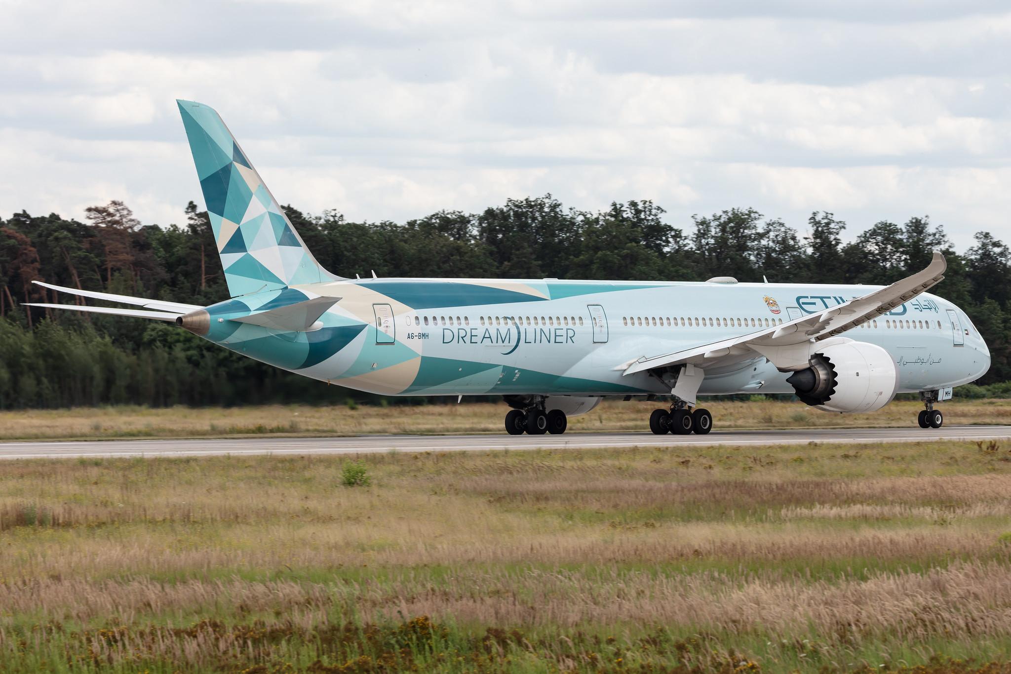 Frankfurt Airport: Etihad (EY / ETD) |  Livery: Greenliner Livery | Operator: Etihad Airways |  Boeing 787-10 Dreamliner B78X | A6-BMH | MSN 60765