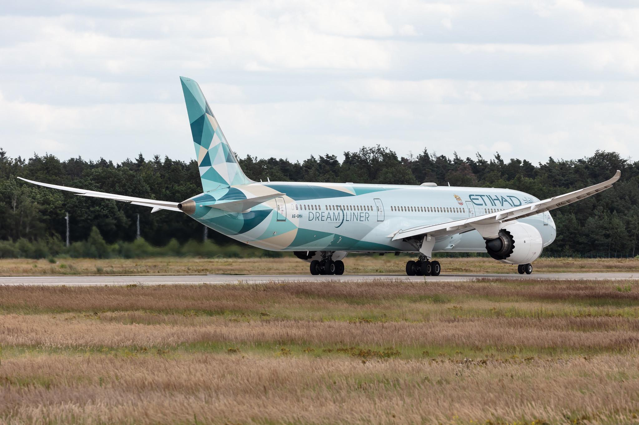 Frankfurt Airport: Etihad (EY / ETD) |  Livery: Greenliner Livery | Operator: Etihad Airways |  Boeing 787-10 Dreamliner B78X | A6-BMH | MSN 60765