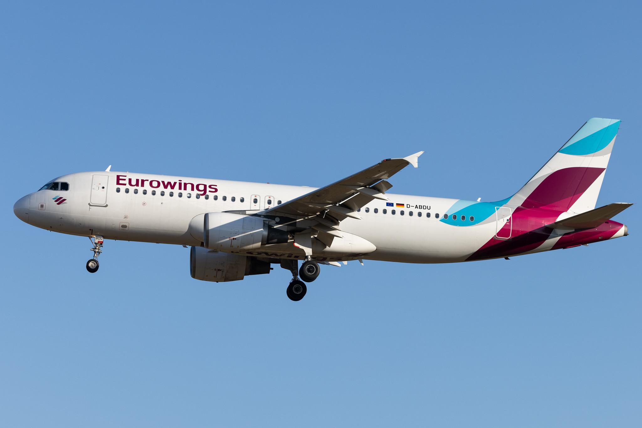 Hamburg Airport: Eurowings (EW / EWG) | Airbus A320-214 A320 | D-ABDU | MSN 3516