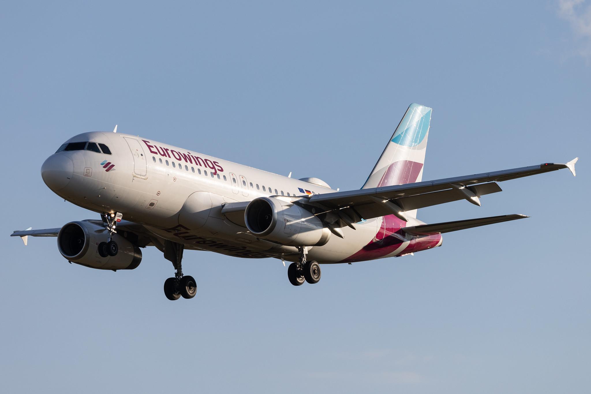 Hamburg Airport: Eurowings (EW / EWG) | Airbus A319-132 A319 | D-AGWM | MSN 3839