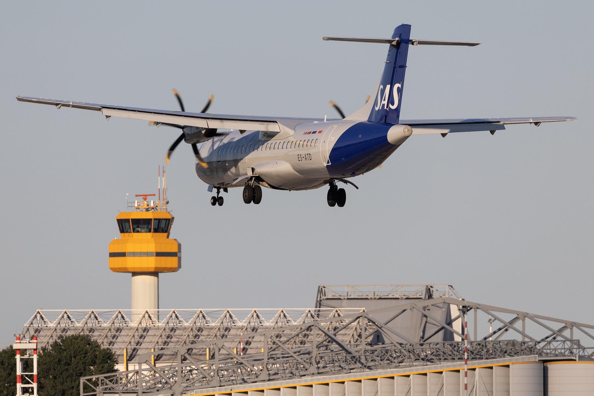 Hamburg Airport: SAS (SK / SAS) | Operator: Xfly | ATR 72-600 AT76 | ES-ATD | MSN 1165