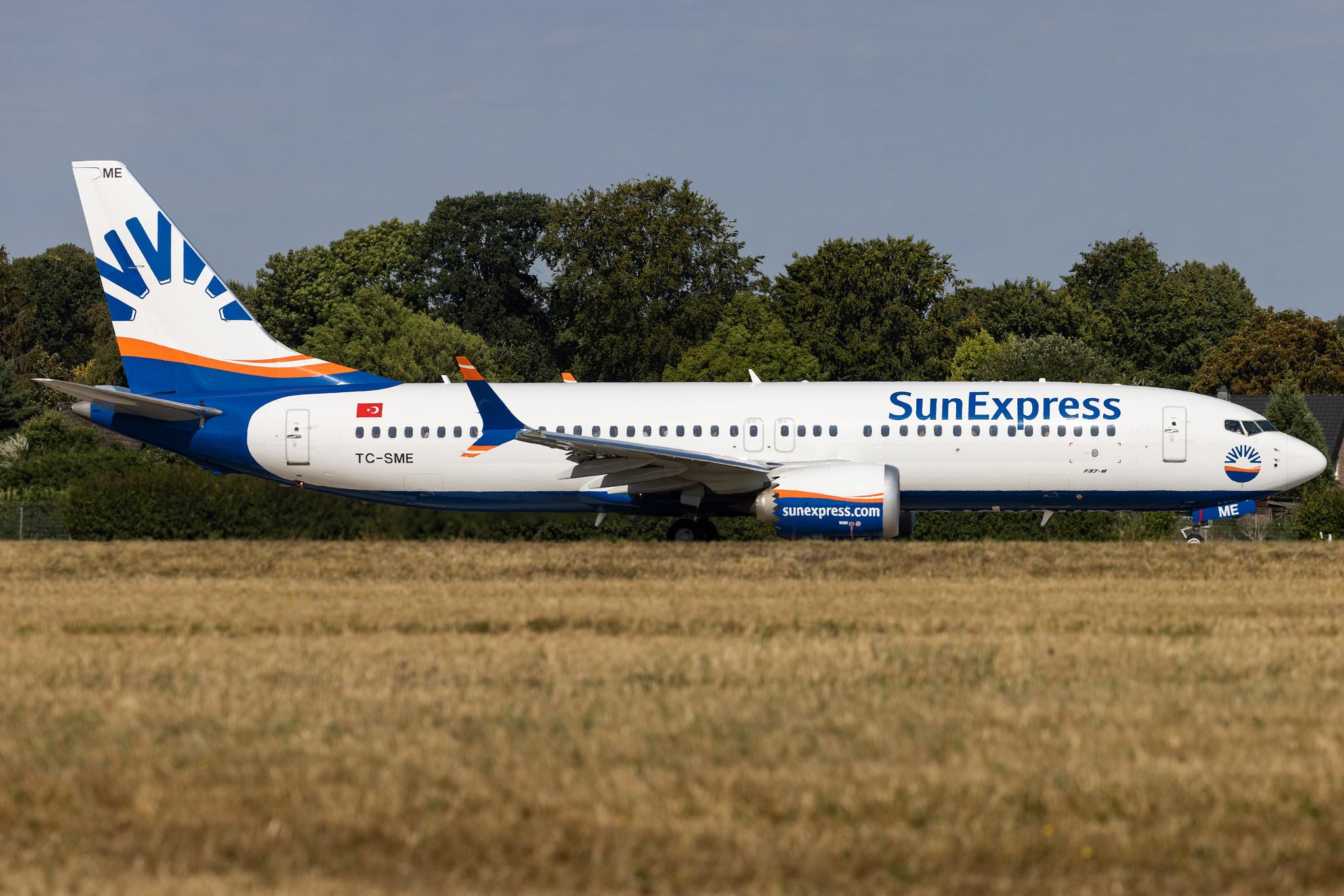 Hamburg Airport: SunExpress (XQ / SXS) | Boeing 737 MAX 8 B38M | TC-SME | MSN 63607