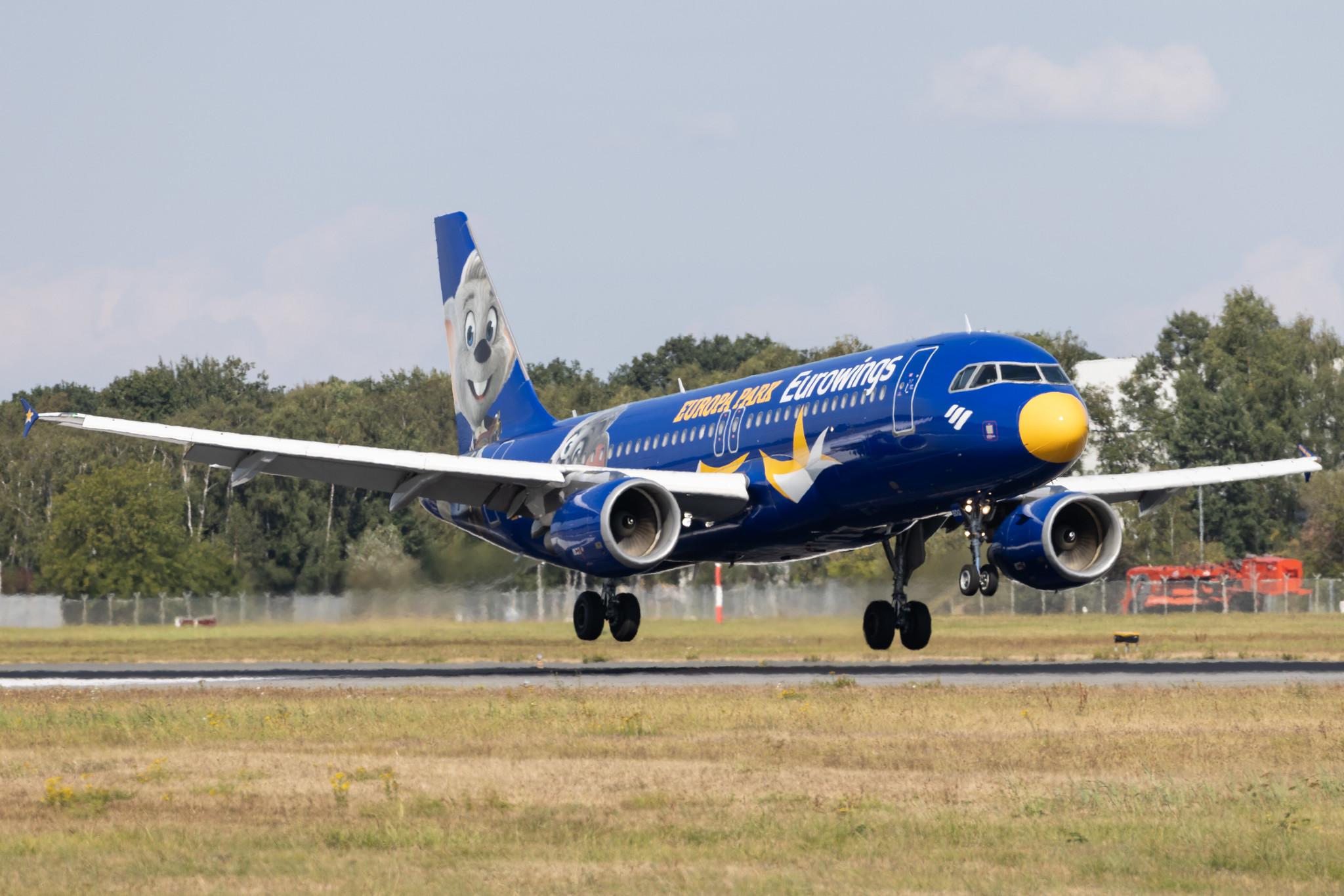 Hamburg Airport: Eurowings (EW / EWG) | Livery: Europa Park Livery | Airbus A320-214 A320 | D-ABDQ | MSN 3121