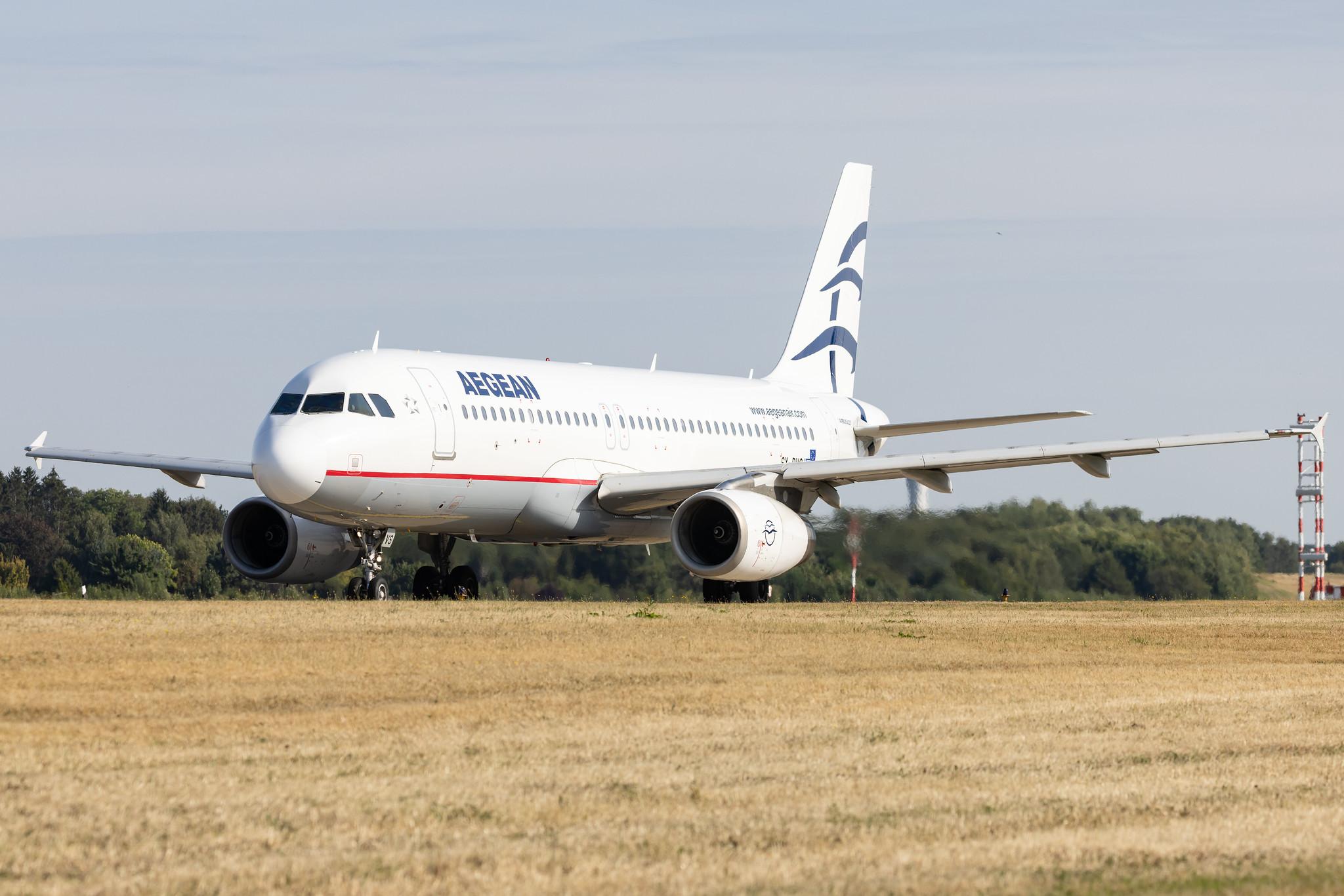 Hamburg Airport: Aegean Airlines (A3 / AEE) | Airbus A320-232 A320 | SX-DVS | MSN 3709