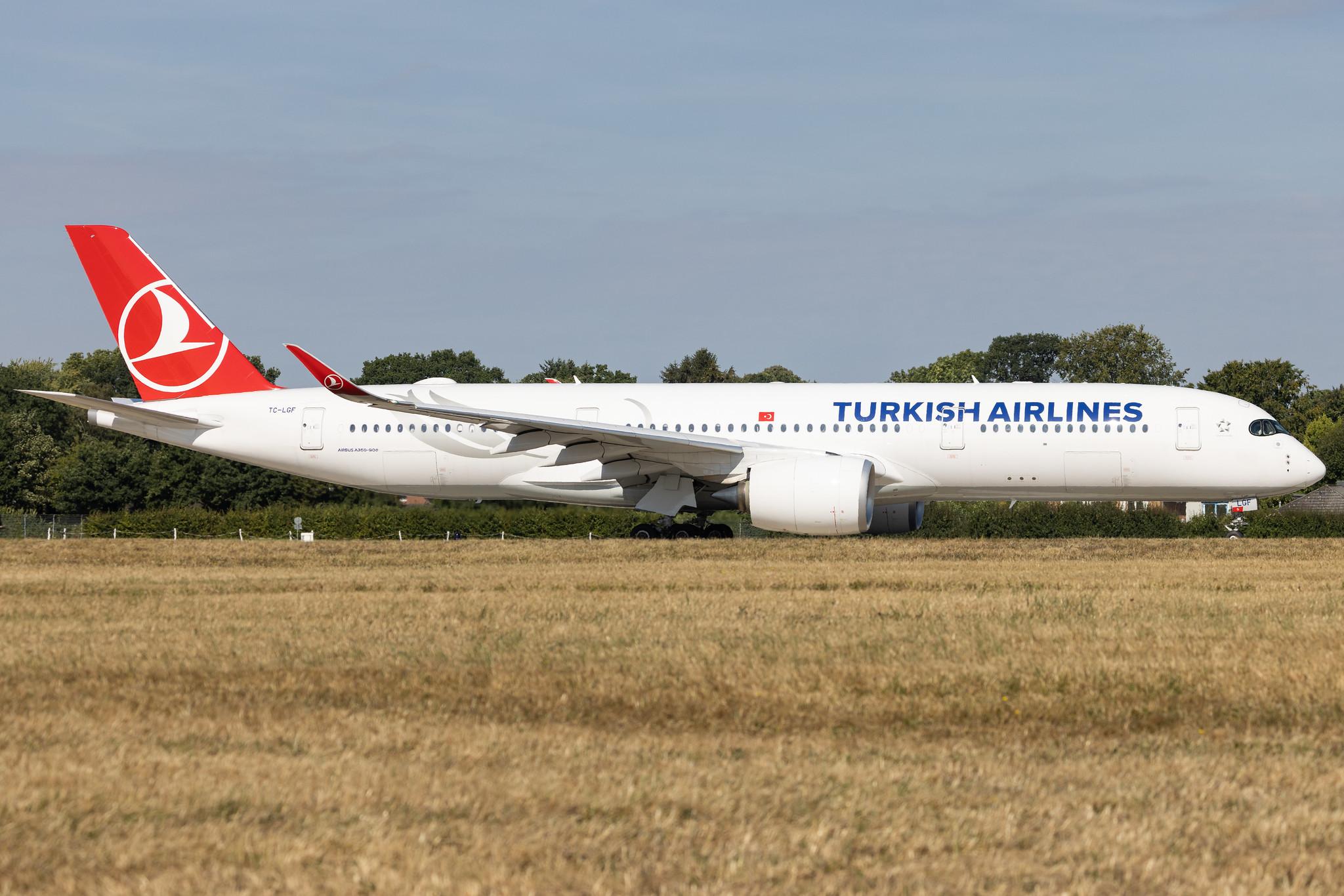Hamburg Airport: Turkish Airlines (TK / THY) | Airbus A350-941 A359 | TC-LGF | MSN 496
