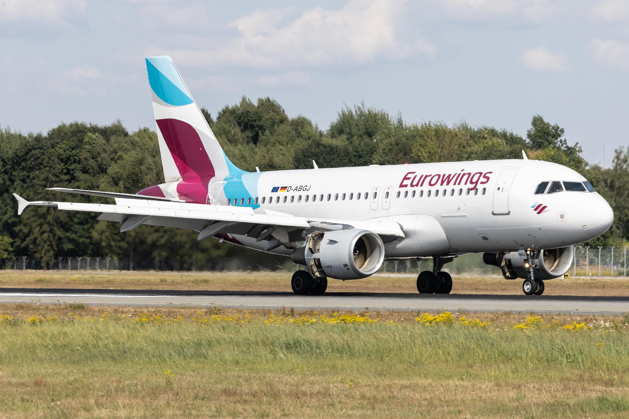 Hamburg Airport: Eurowings (EW / EWG) | Airbus A319-112 A319 | D-ABGJ | MSN 3415