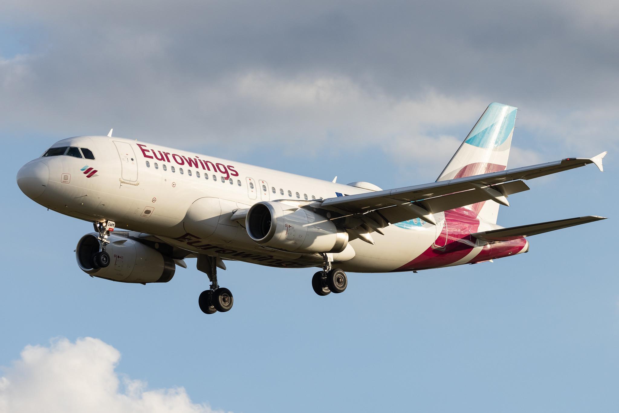 Hamburg Airport: Eurowings (EW / EWG) | Airbus A319-132 A319 | D-AGWM | MSN 3839