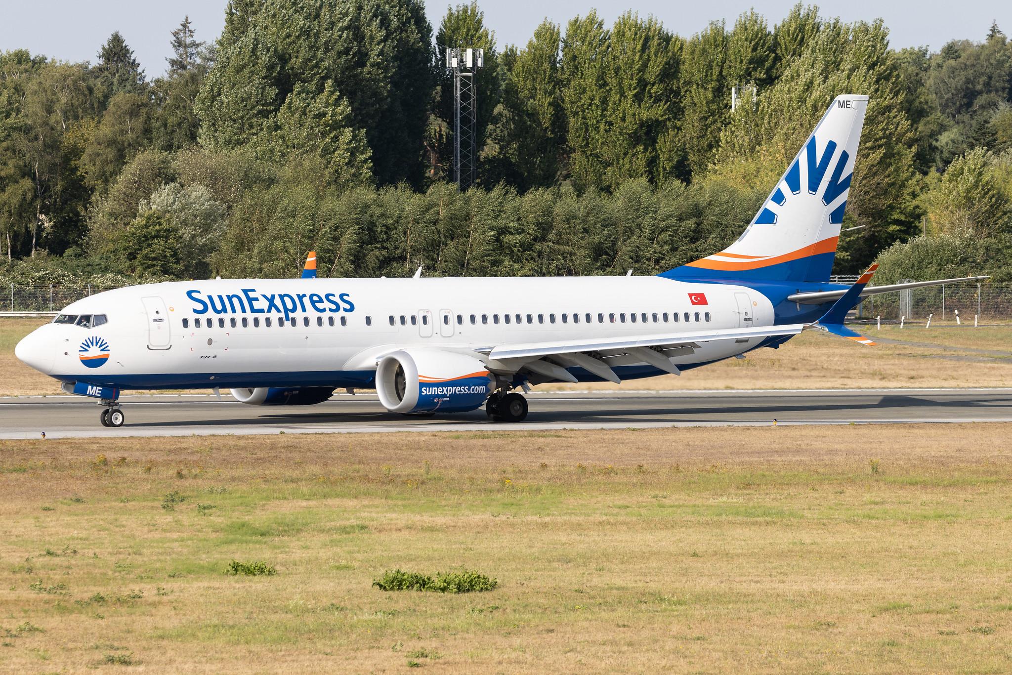 Hamburg Airport: SunExpress (XQ / SXS) |  Boeing 737 MAX 8 B38M | TC-SME | MSN 63607