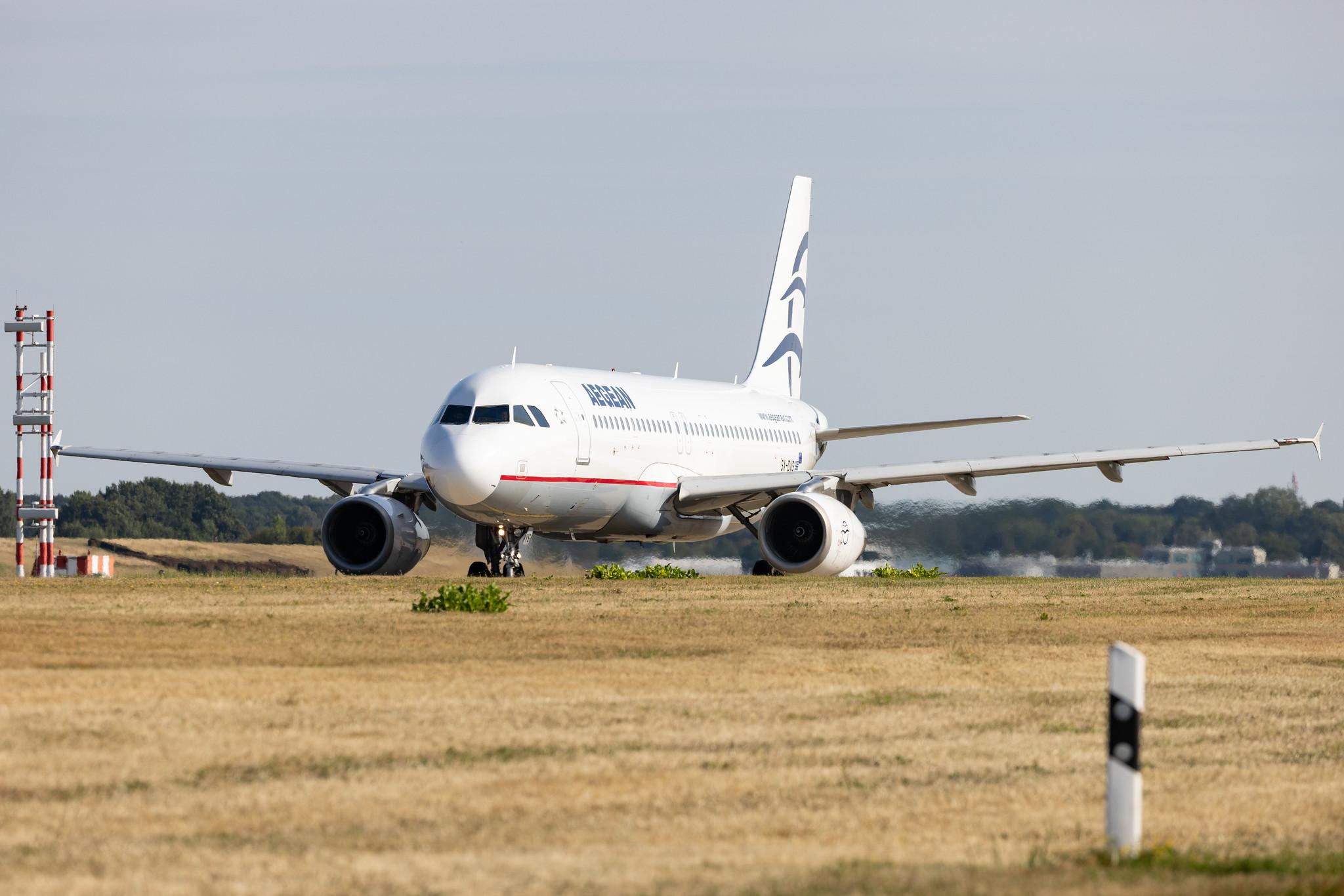 Hamburg Airport: Aegean Airlines (A3 / AEE) | Airbus A320-232 A320 | SX-DVS | MSN 3709