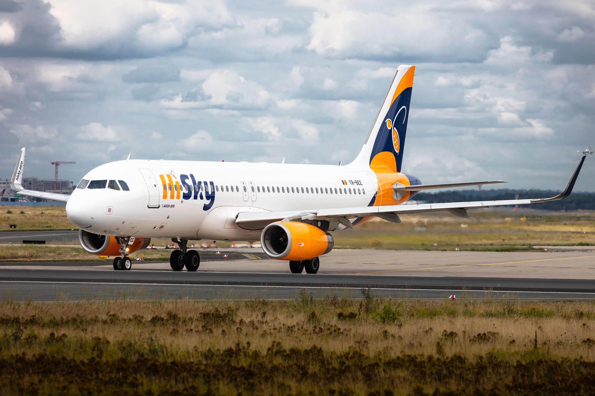 Frankfurt Airport: HiSky (H7 / HYM) | Operator: HiSky Europe |  Airbus A320-232 A320 | YR-BEE | MSN 06223