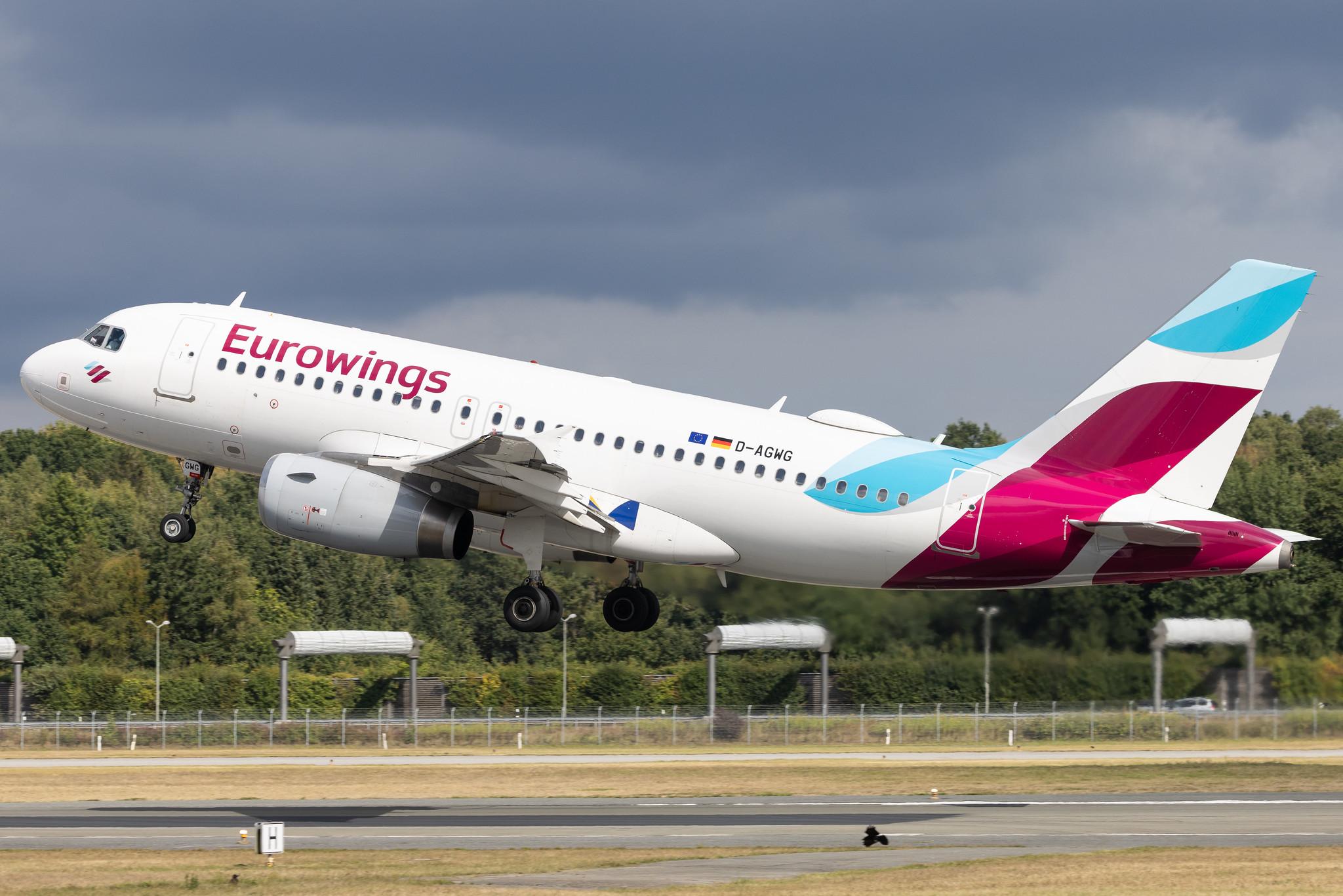 Hamburg Airport: Eurowings (EW / EWG) | Airbus A319-132 A319 | D-AGWG | MSN 3193