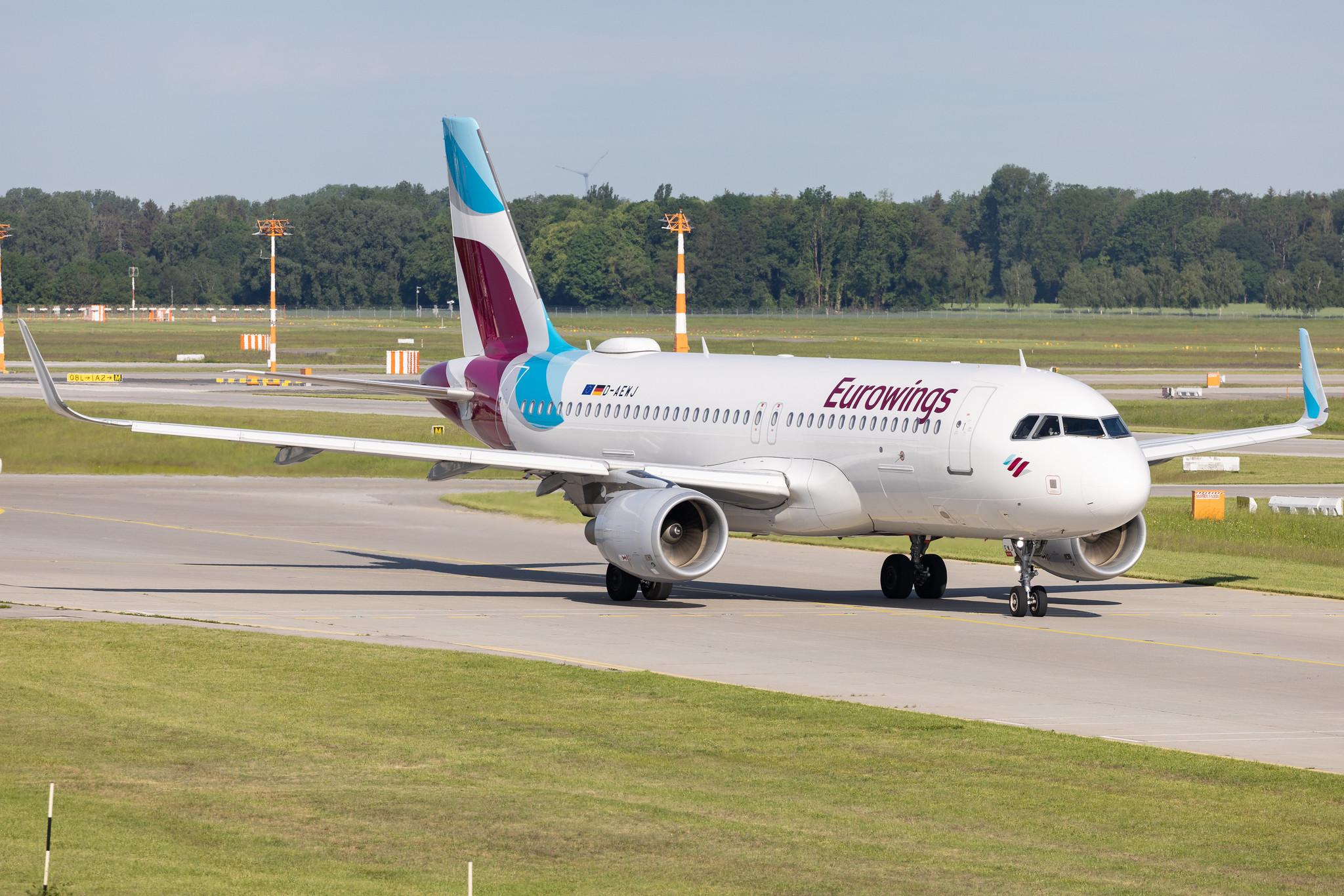 Munich Airport: Eurowings (EW / EWG) | Airbus A320-214 A320 | D-AEWJ | MSN 7216