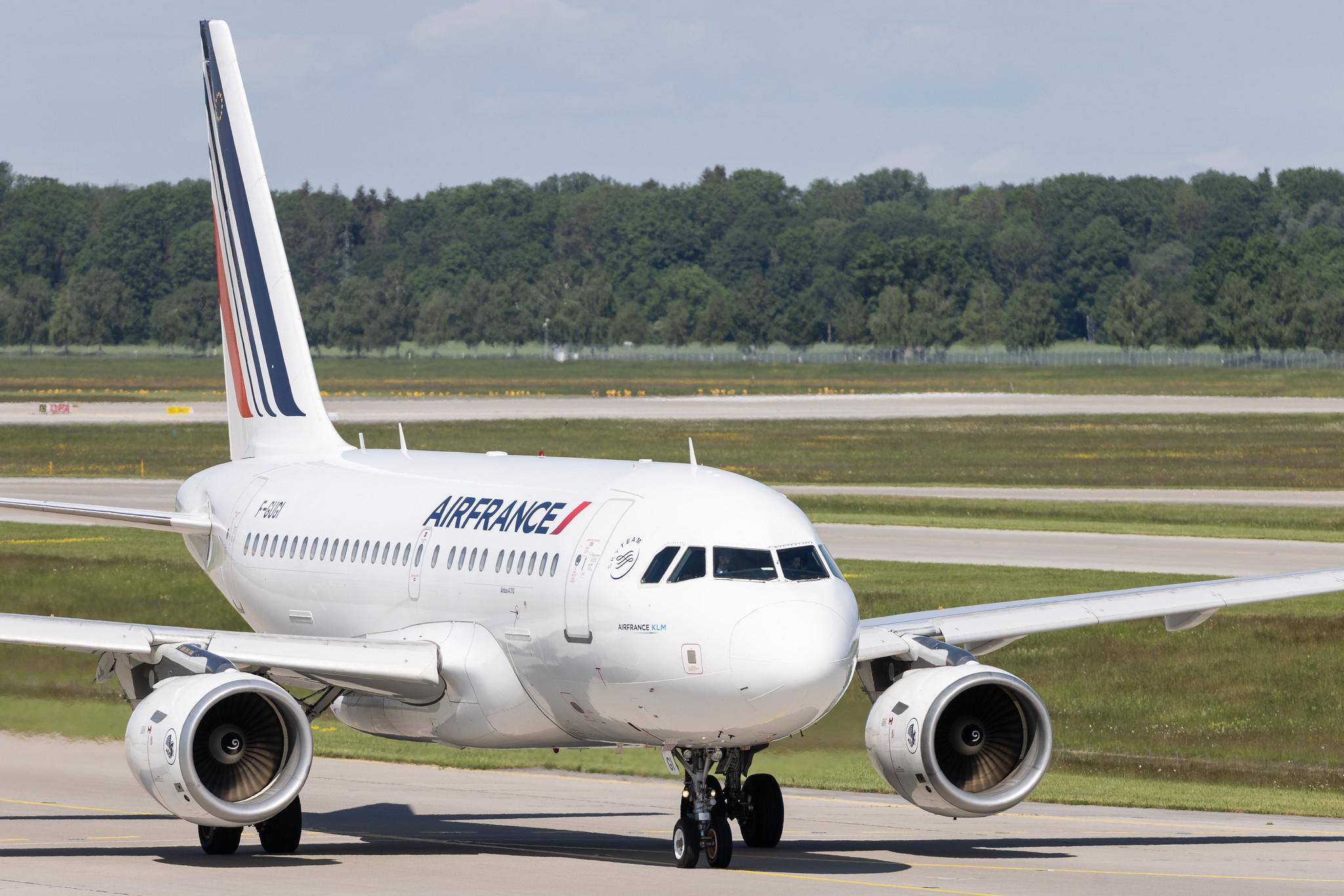 Munich Airport: Air France (AF / AFR) | Airbus A318-111 A318 | F-GUGI | MSN 2350