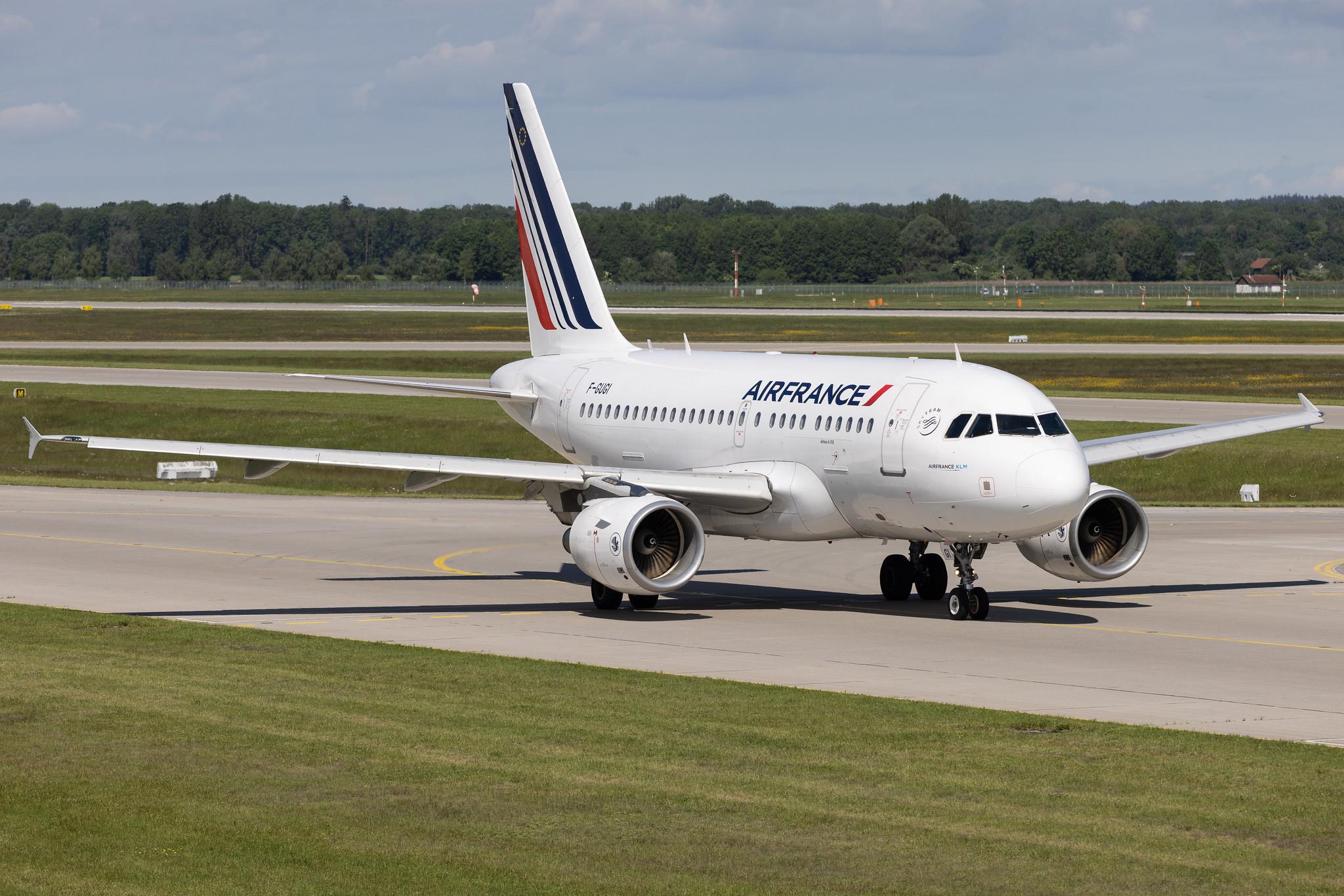 Munich Airport: Air France (AF / AFR) | Airbus A318-111 A318 | F-GUGI | MSN 2350