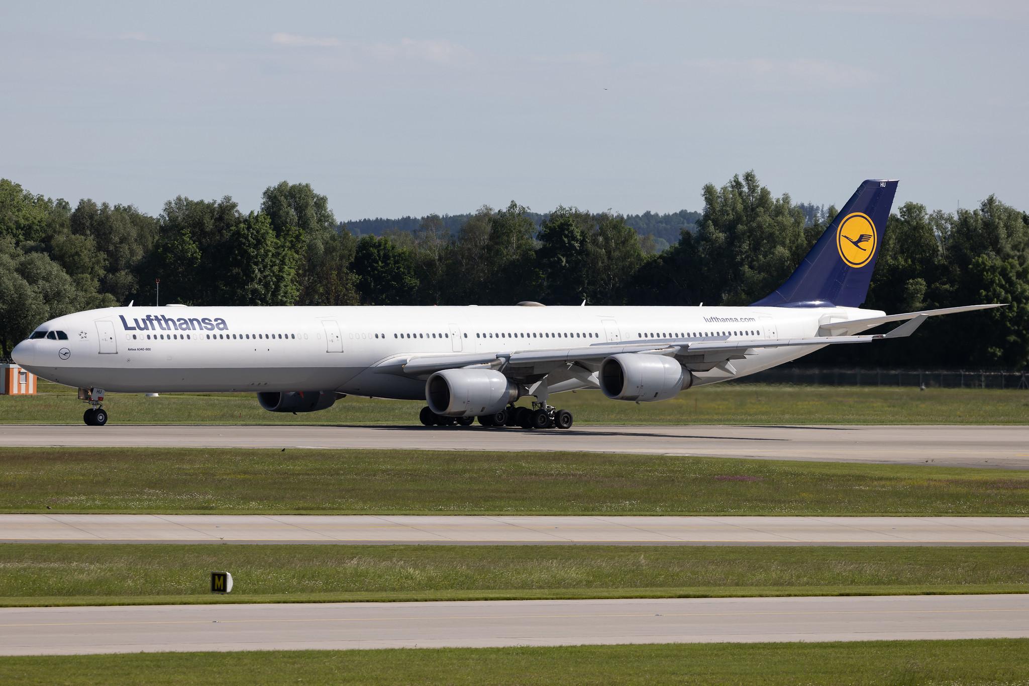 Munich Airport: Lufthansa (LH / DLH) | Airbus A340-642 A346 | D-AIHU | MSN 0848