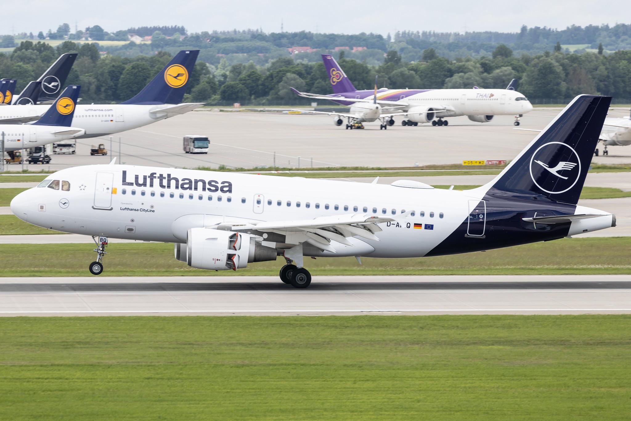 Munich Airport: Lufthansa (LH / DLH) | Operator: Lufthansa Cityline | Airbus A319-112 A319 | D-AIBQ | MSN 2652