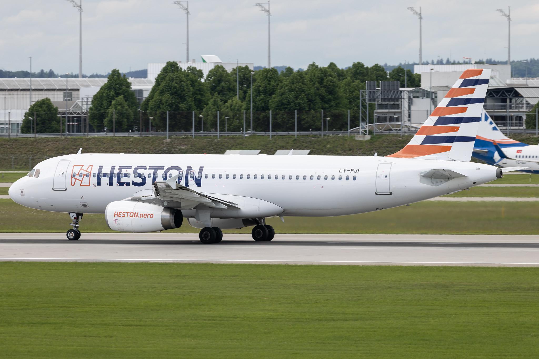 Munich Airport: Condor (DE / CFG) | Operator: Heston Airlines | Airbus A320-232 A320 | LY-FJI | MSN 02157