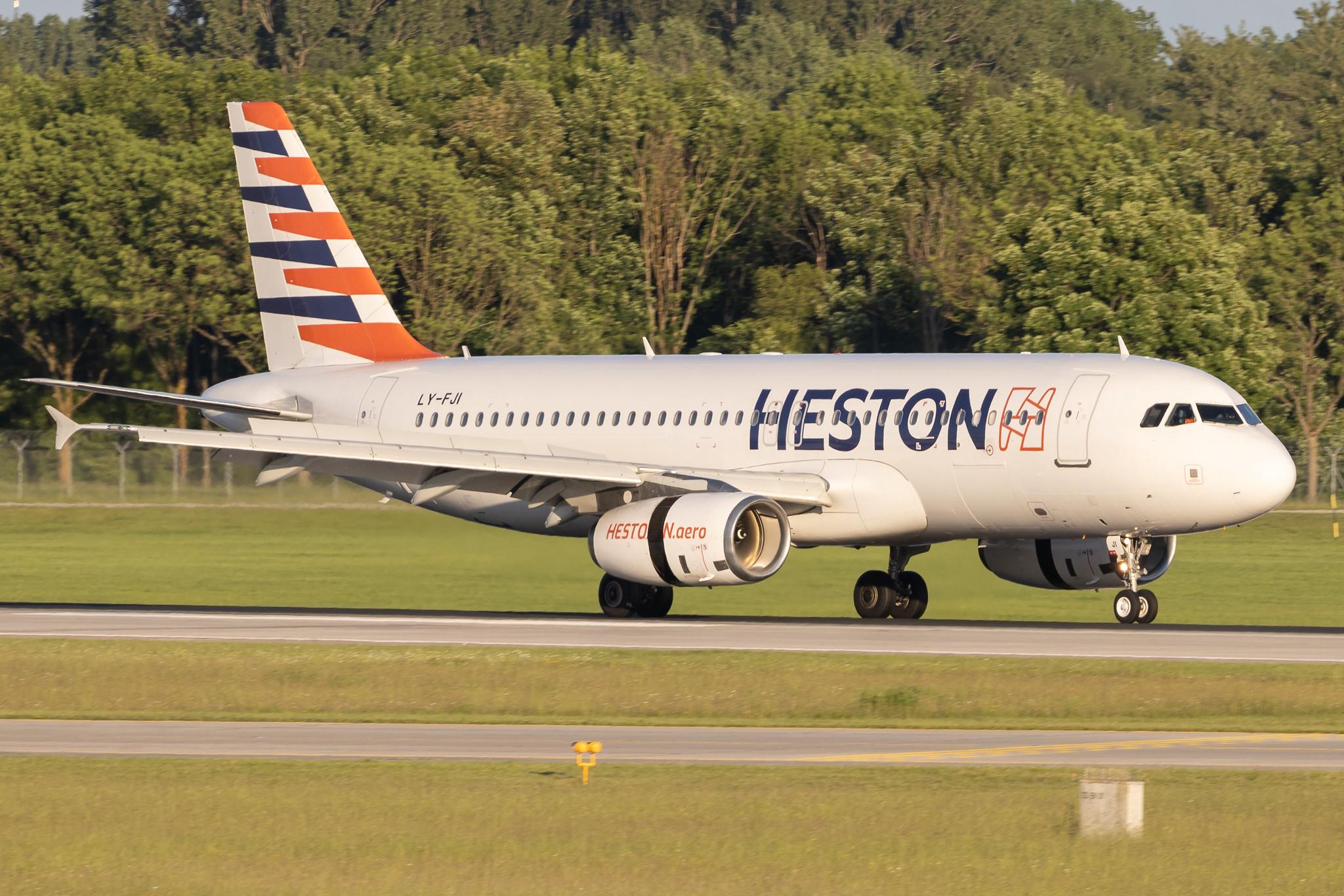 Munich Airport: Condor (DE / CFG) | Operator: Heston Airlines | Airbus A320-232 A320 | LY-FJI | MSN 02157