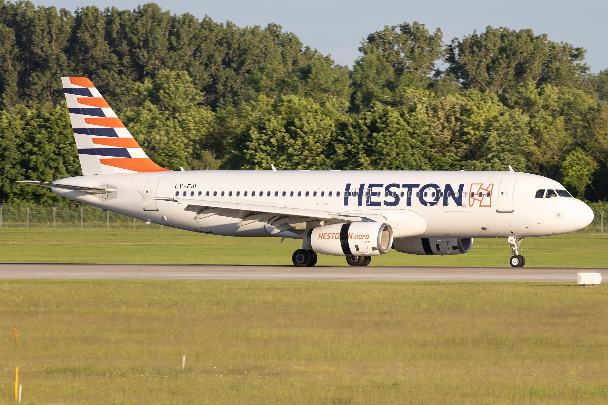 Munich Airport: Condor (DE / CFG) | Operator: Heston Airlines | Airbus A320-232 A320 | LY-FJI | MSN 02157