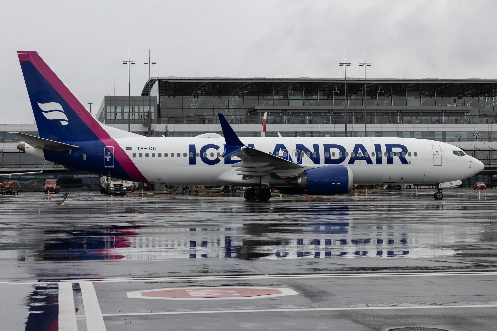 Hamburg Airport: Icelandair (FI / ICE) | Boeing 737 MAX 8 B38M | TF-ICU | MSN 44355