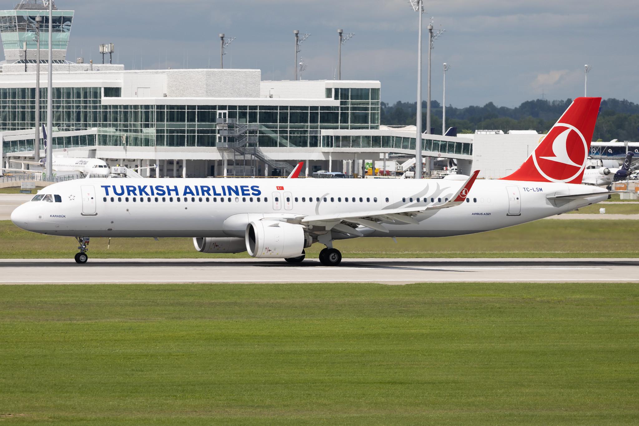 Munich Airport: Turkish Airlines (TK / THY) | Airbus A321-271NX A21N | TC-LSM | MSN 09044