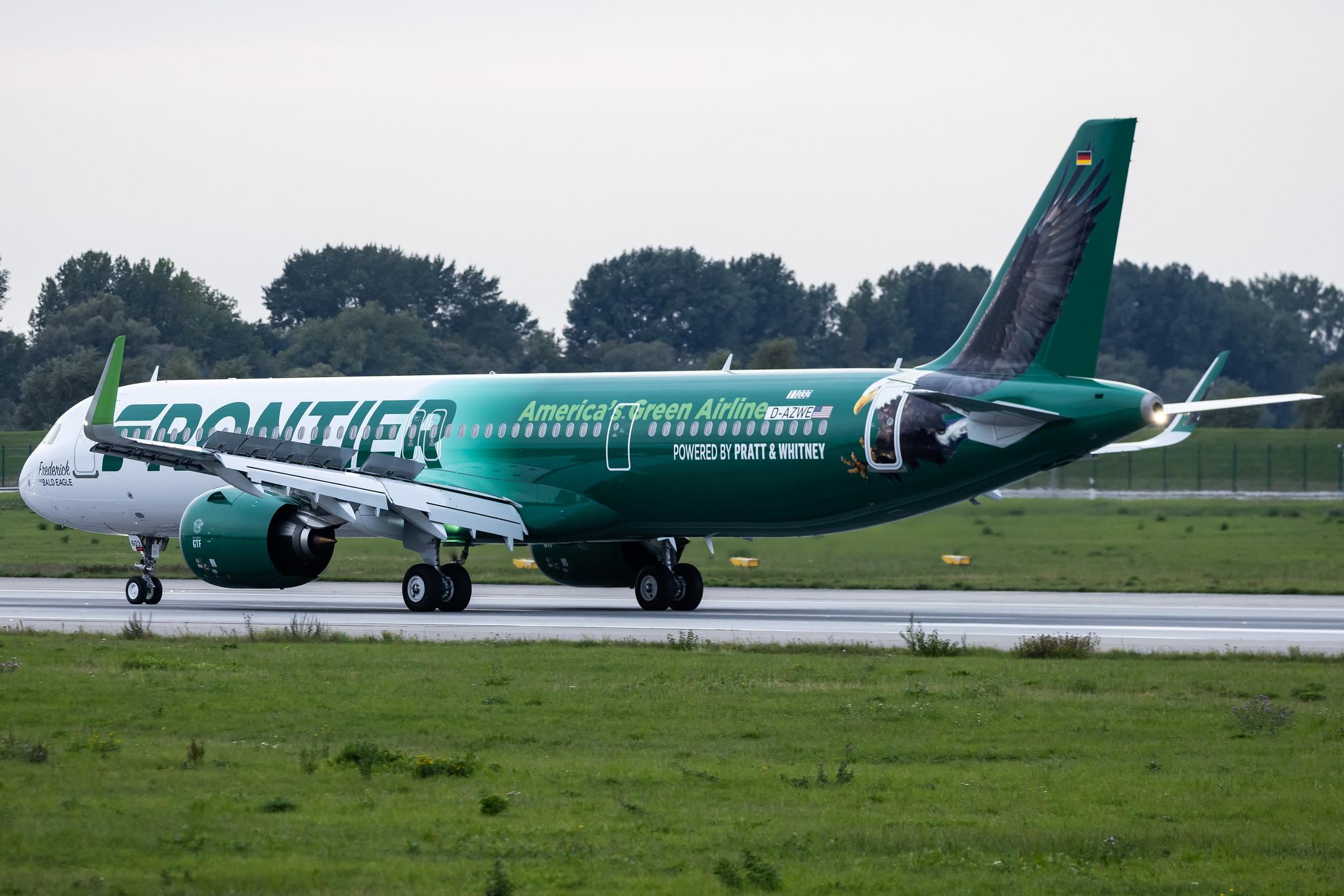 Hamburg Finkenwerder: Frontier Airlines (F9 / FFT) | Airbus A321-271NX A21N | D-AZWE | N603FR | MSN 11032