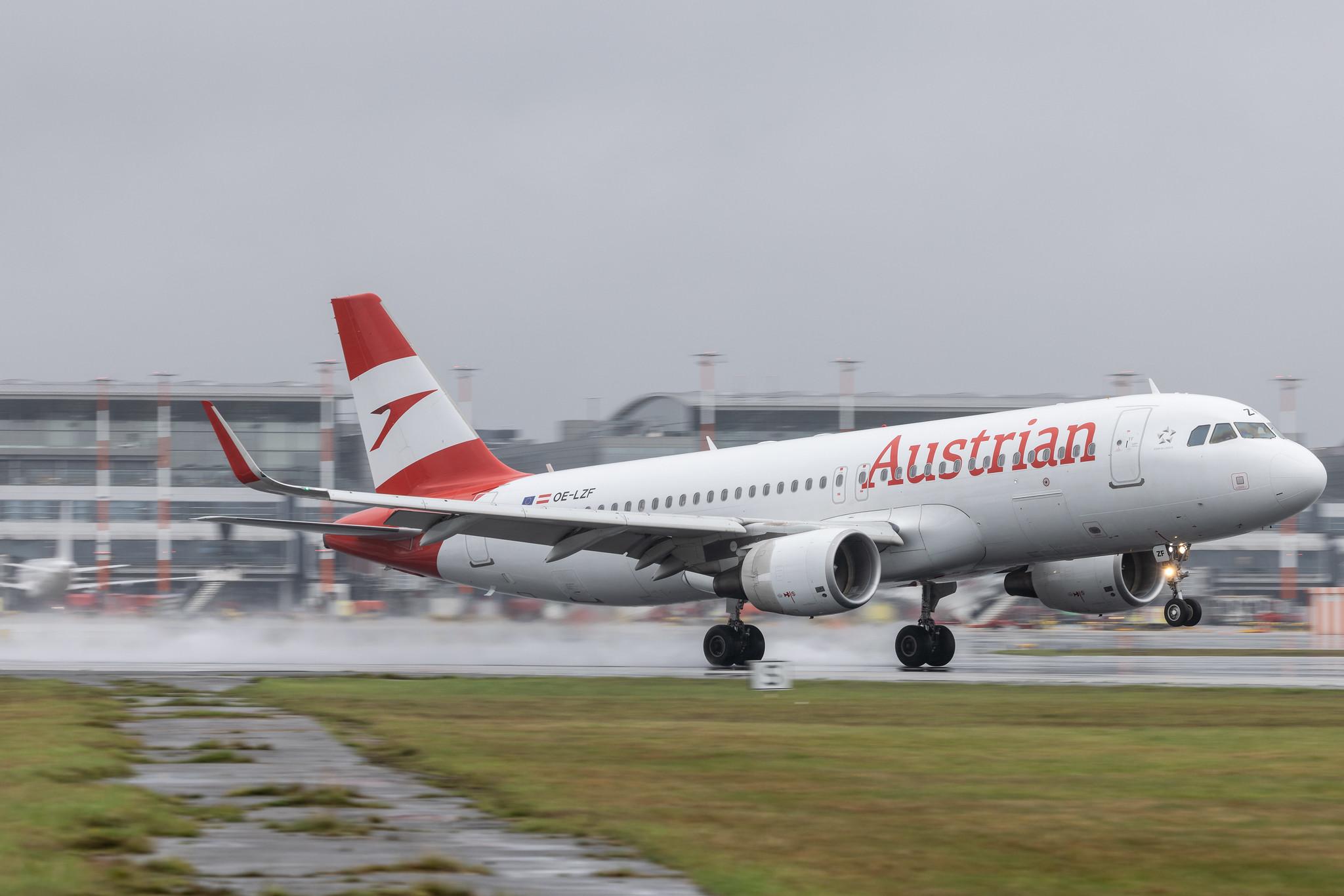 Hamburg Airport: Austrian Airlines (OS / AUA) | Airbus A320-214 A320 | OE-LZF | MSN 5841