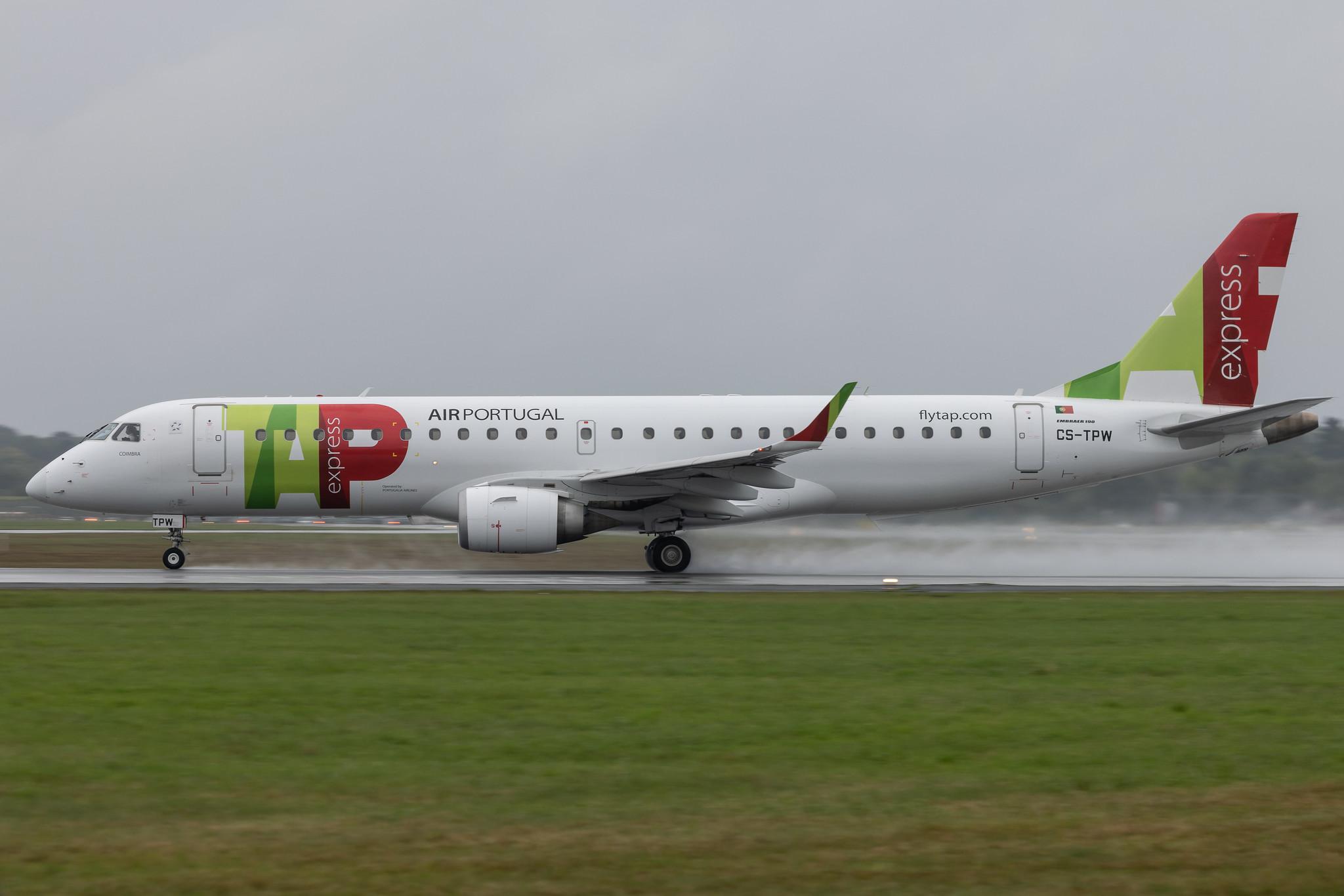 Hamburg Airport: TAP Express (TP / TAP) | Operator: Portugalia Airlines | Embraer E190LR E190 | CS-TPW | MSN 19000550