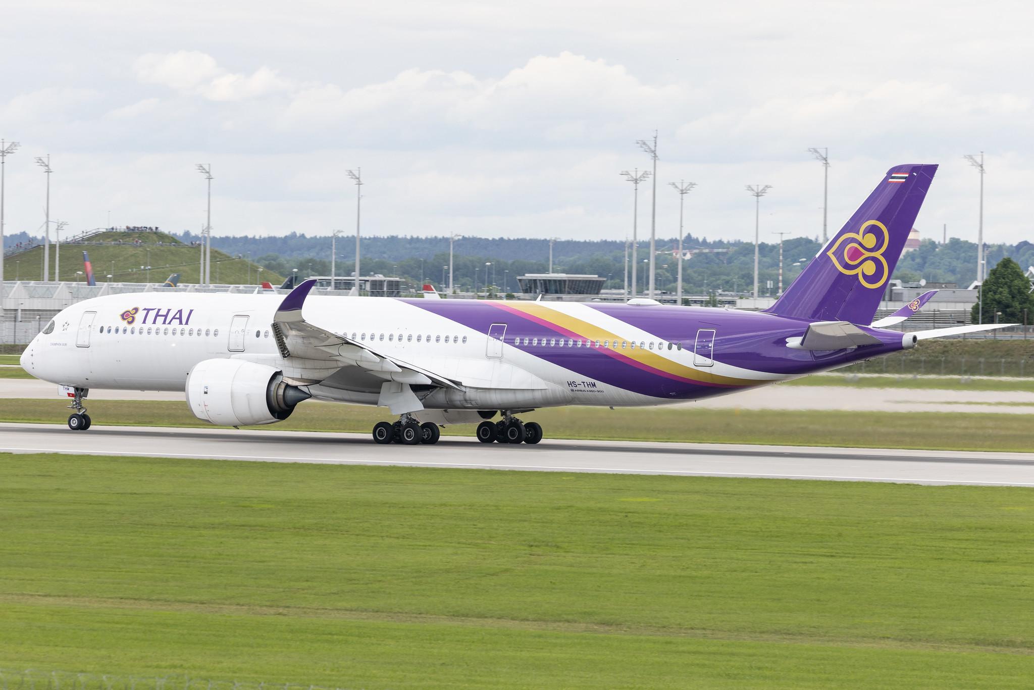 Munich Airport: Thai Airways (TG / THA) | Airbus A350-941 A359 | HS-THM | MSN 189