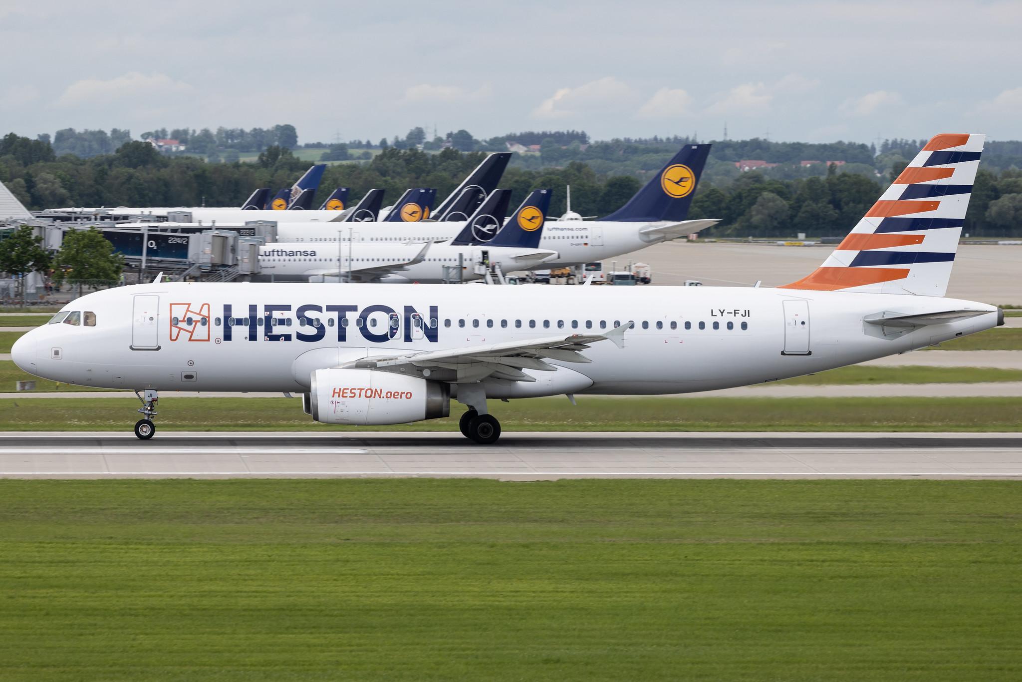 Munich Airport: Condor (DE / CFG) | Operator: Heston Airlines | Airbus A320-232 A320 | LY-FJI | MSN 02157