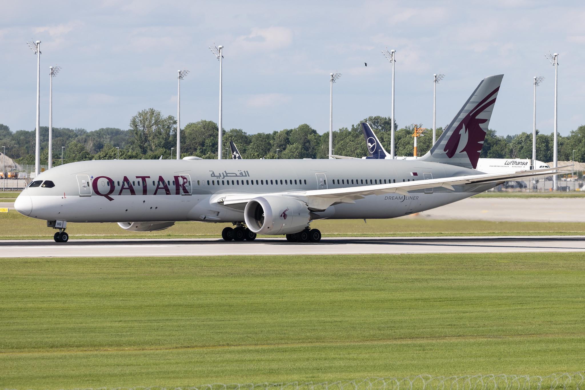 Munich Airport: Qatar Airways (QR / QTR) | Boeing 787-9 Dreamliner B789 | A7-BHG | MSN 64211