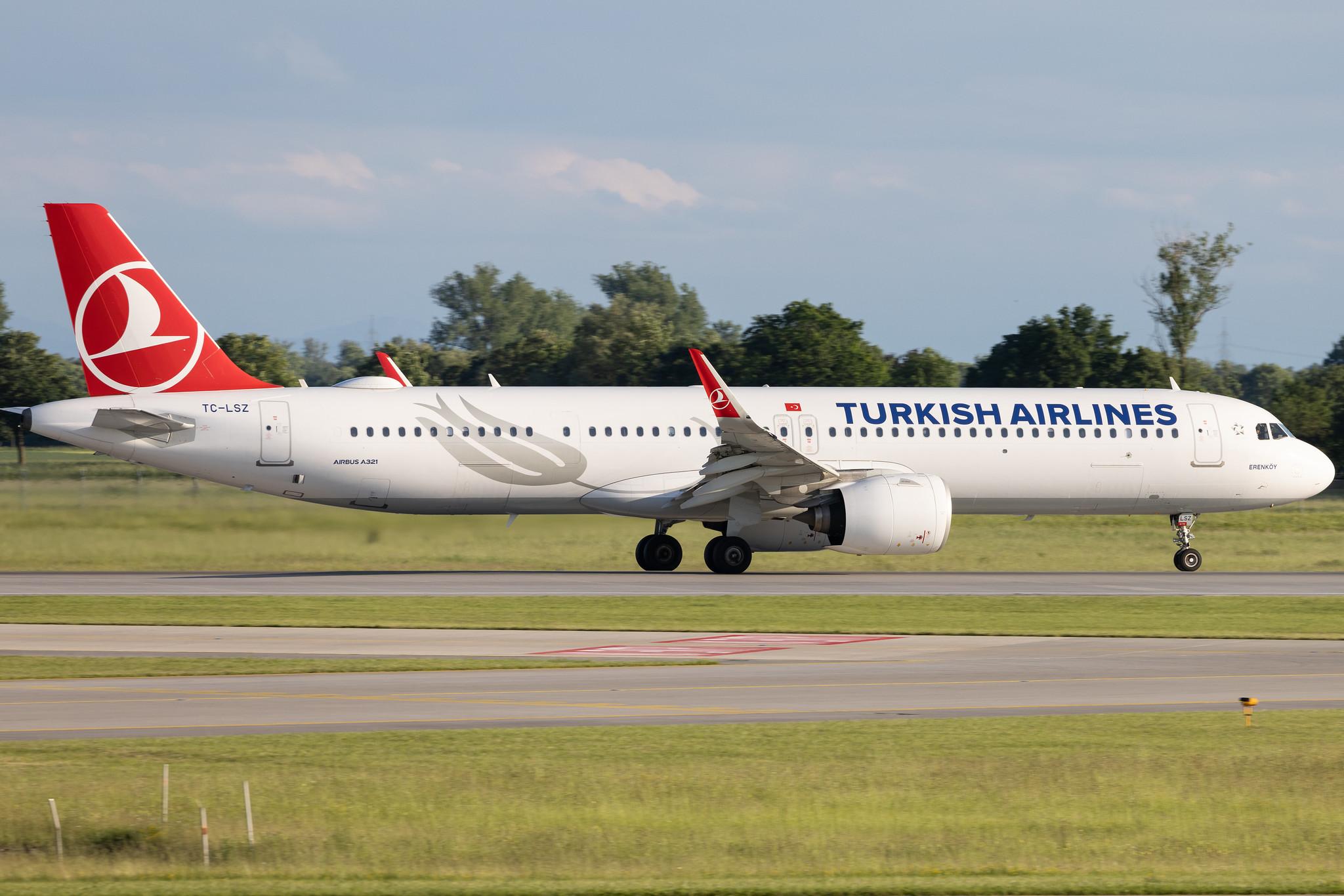 Munich Airport: Turkish Airlines (TK / THY) | Airbus A321-271NX A21N | TC-LSZ | MSN 09452