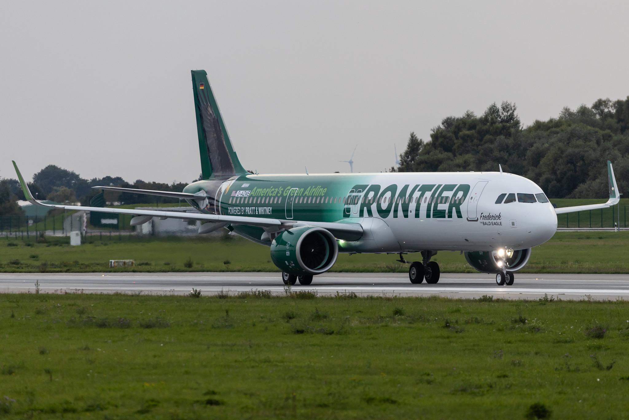 Hamburg Finkenwerder: Frontier Airlines (F9 / FFT) | Airbus A321-271NX A21N | D-AZWE | N603FR | MSN 11032