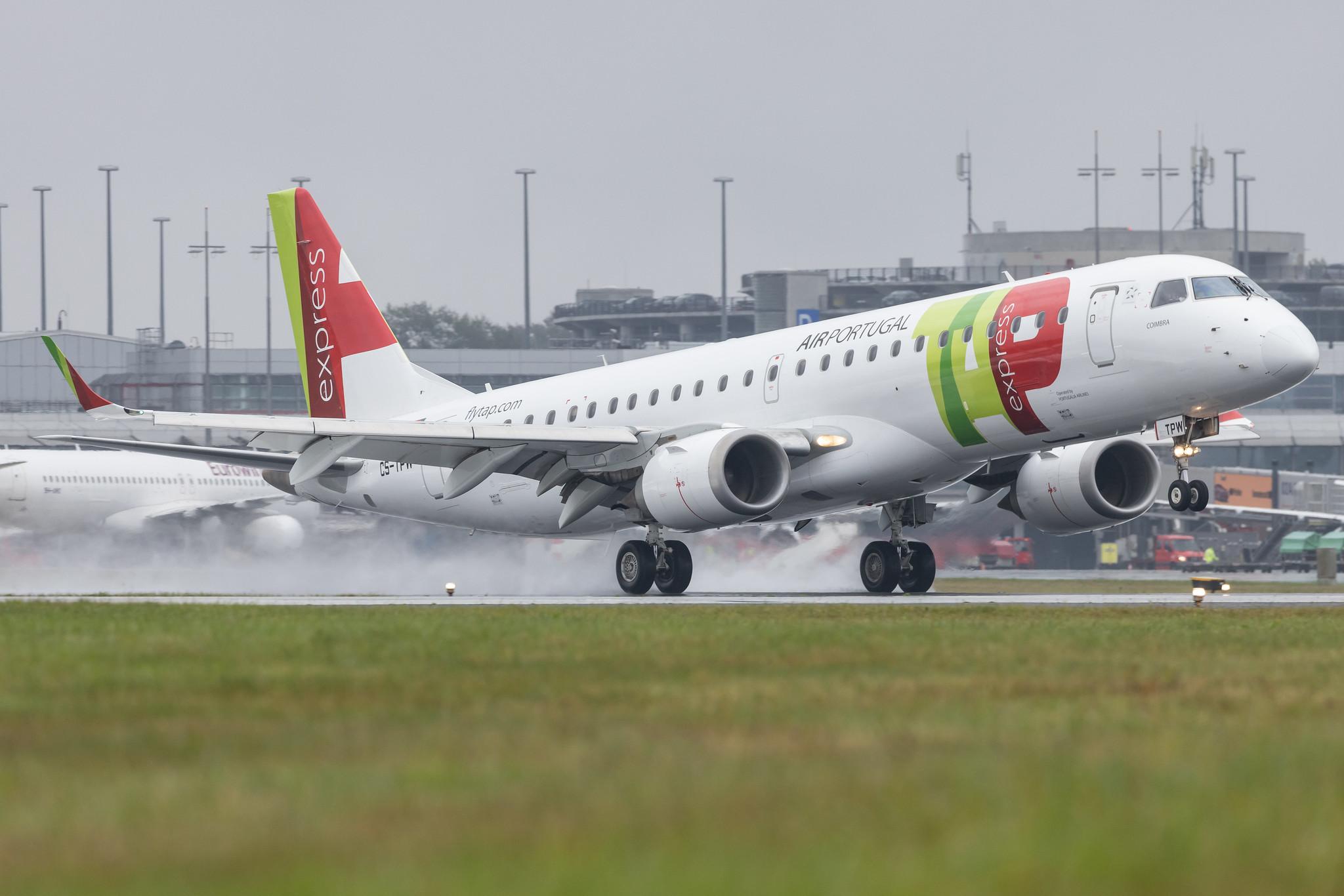 Hamburg Airport: TAP Express (TP / TAP) | Operator: Portugalia Airlines | Embraer E190LR E190 | CS-TPW | MSN 19000550