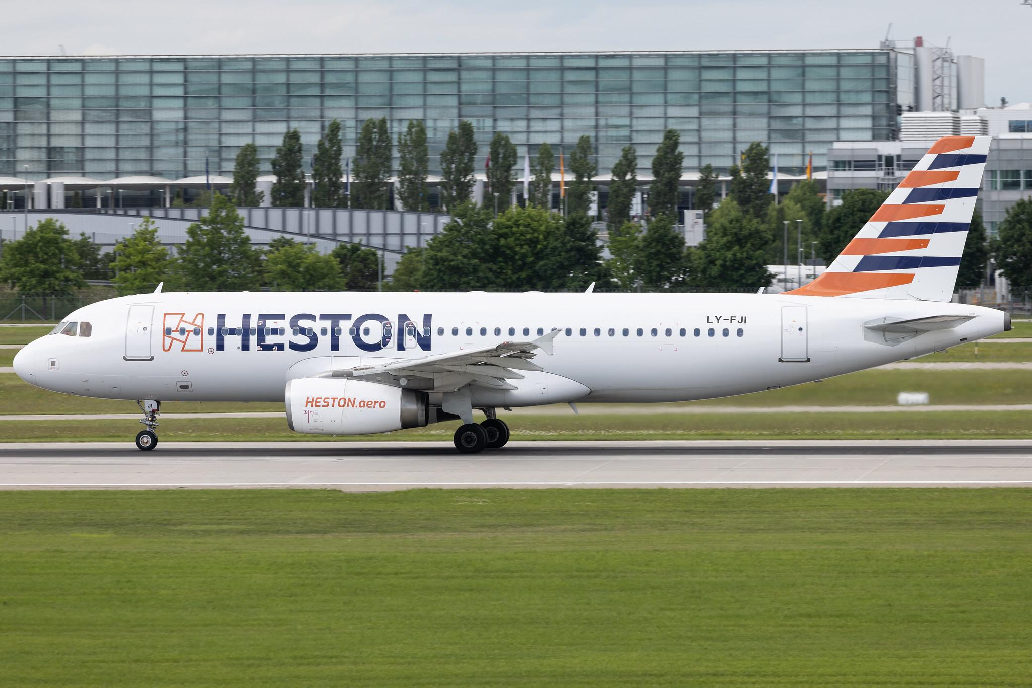 Munich Airport: Condor (DE / CFG) | Operator: Heston Airlines | Airbus A320-232 A320 | LY-FJI | MSN 02157
