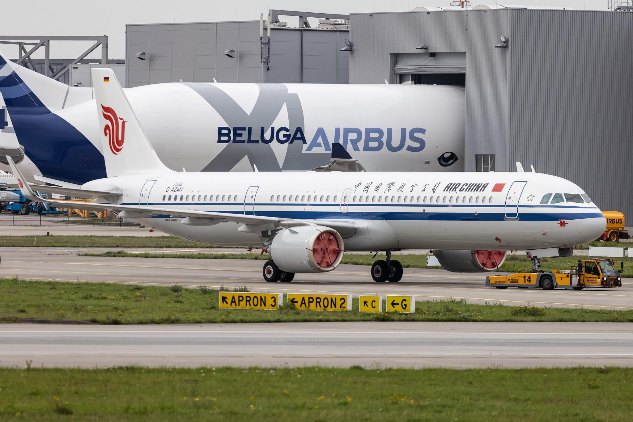 Hamburg Finkenwerder: Air China (CA / CCA) | Airbus A321-251NX A21N | D-AZAN | MSN 11042