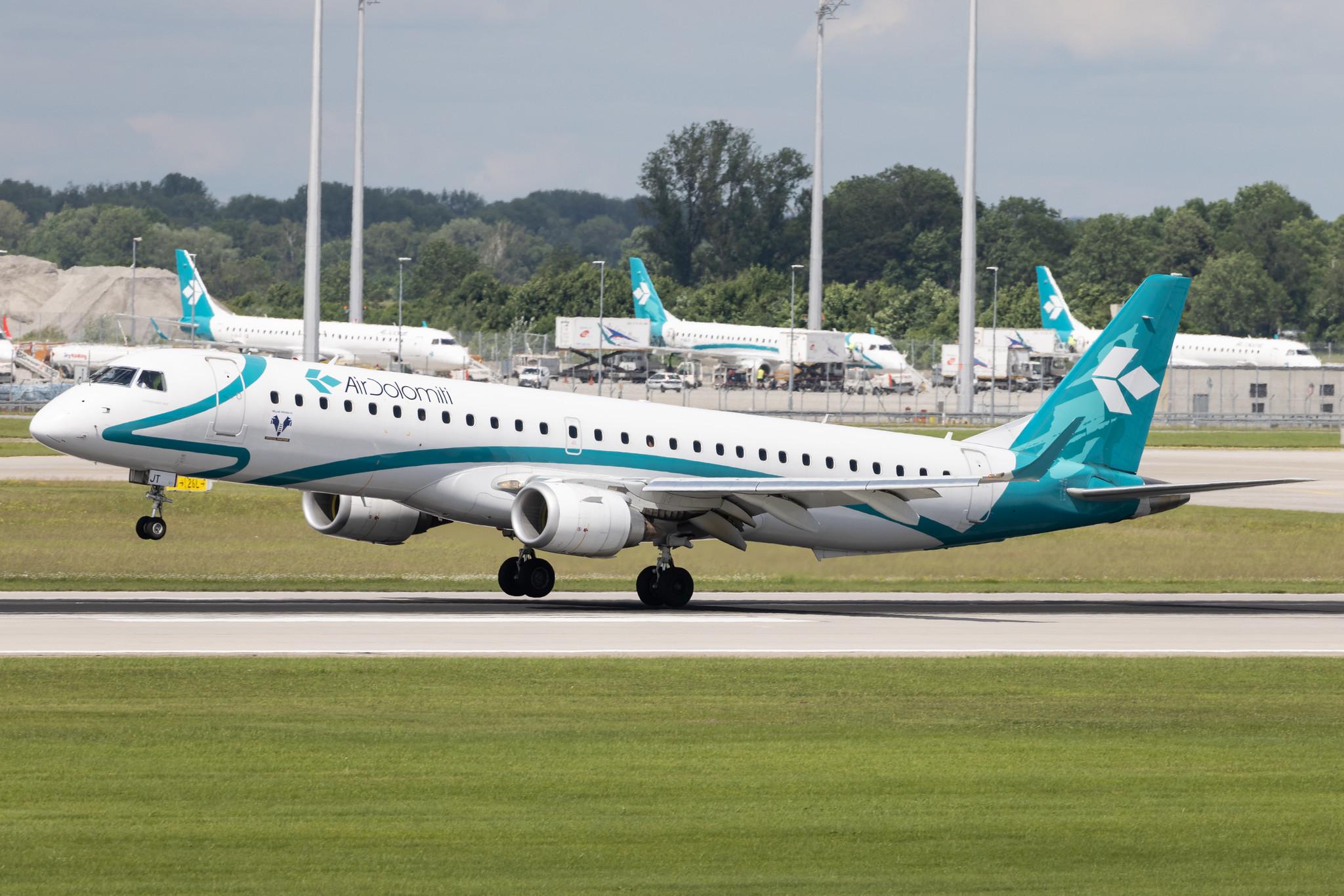 Munich Airport: Air Dolomiti (EN / DLA) | Embraer E195LR E195 | I-ADJT | MSN 19000606