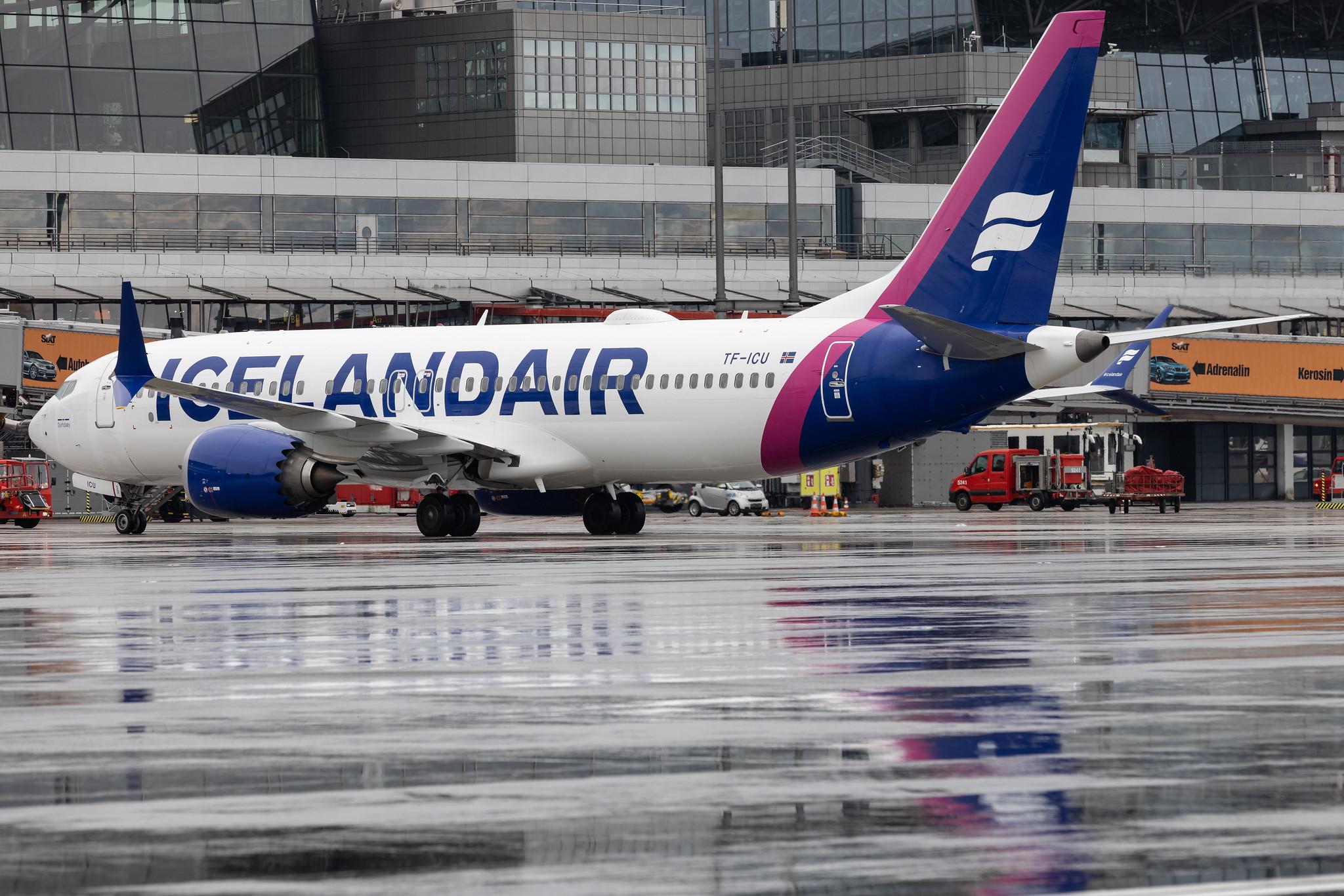 Hamburg Airport: Icelandair (FI / ICE) | Boeing 737 MAX 8 B38M | TF-ICU | MSN 44355