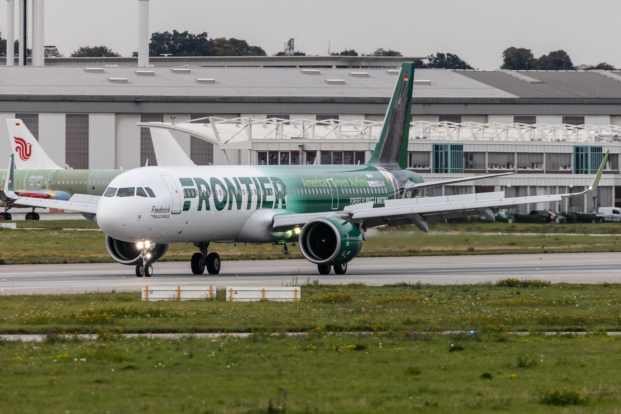 Hamburg Finkenwerder: Frontier Airlines (F9 / FFT) | Airbus A321-271NX A21N | D-AZWE | N603FR | MSN 11032