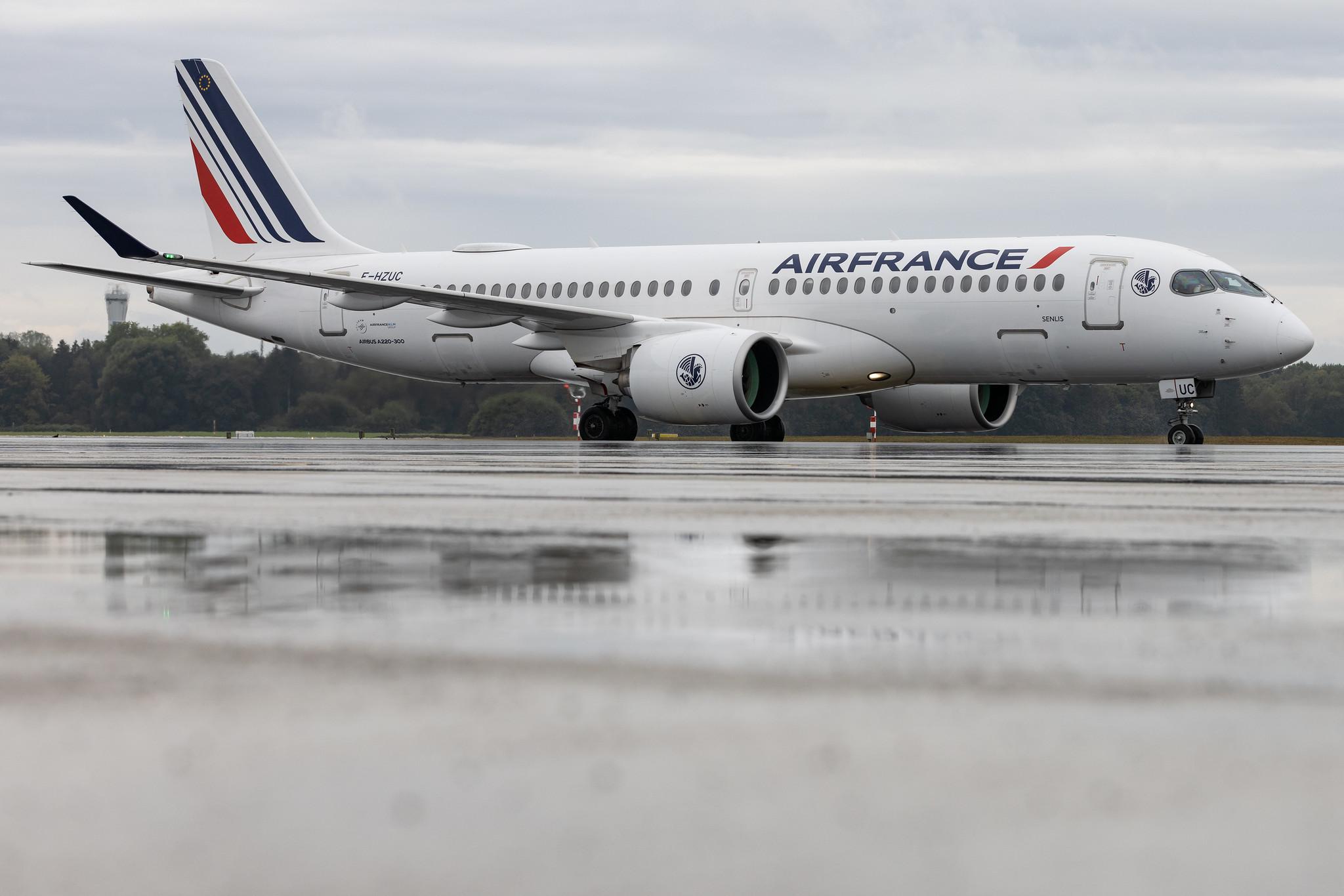 Hamburg Airport: Air France (AF / AFR) | Airbus A220-300 BCS3 | F-HZUC | MSN 55140